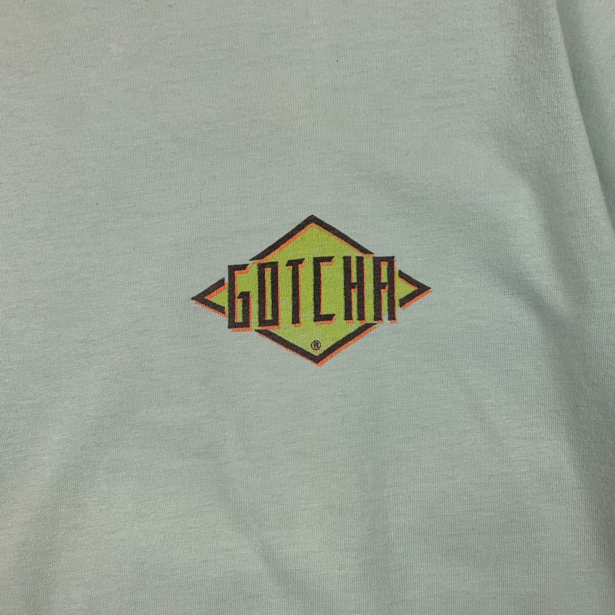 Gotcha 1990 Gotcha Surfing Sun faded Vintage t shirt Size US L / EU 52-54 / 3 - 9 Thumbnail