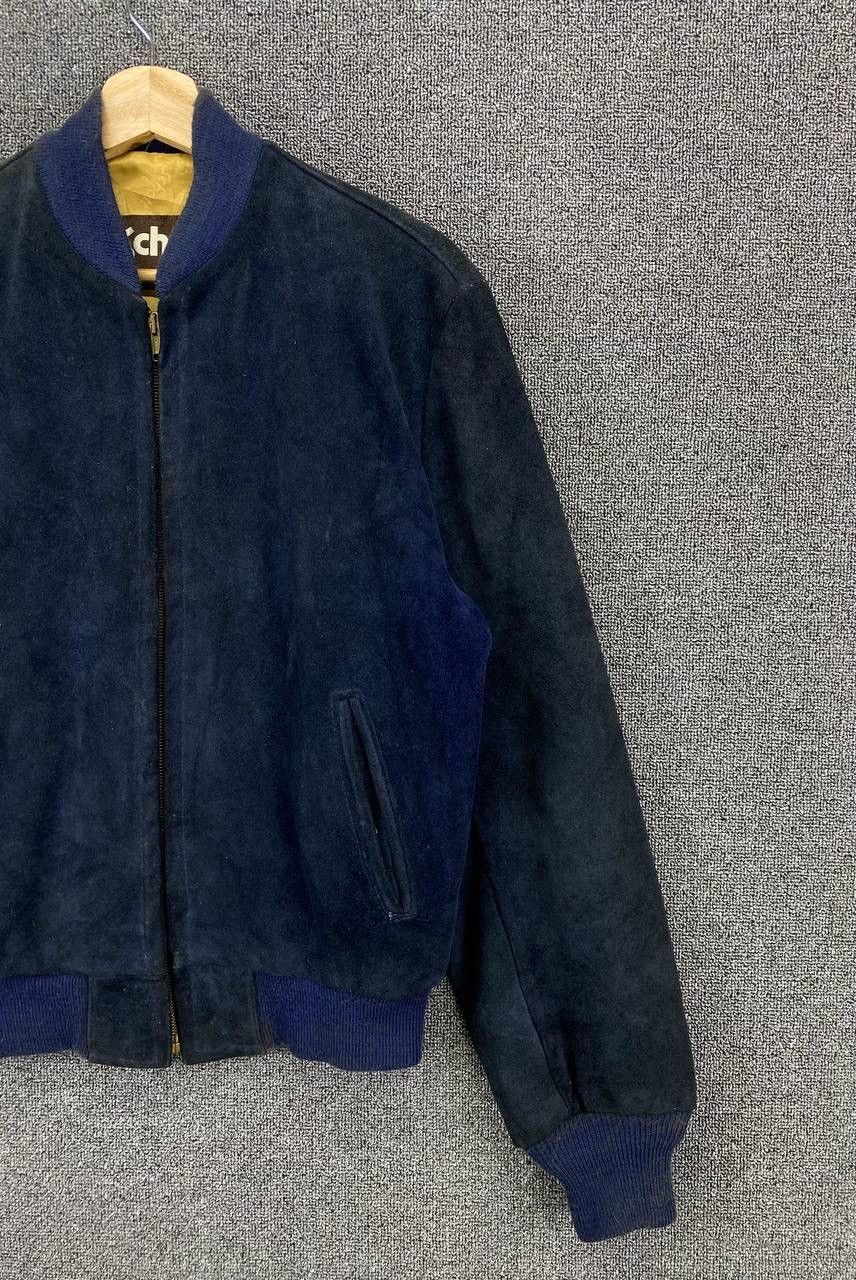Leather × Schott × Vintage Vintage 80s SCHOTT NYC Suede Leather Bomber Jacket Size US M / EU 48-50 / 2 - 4 Thumbnail