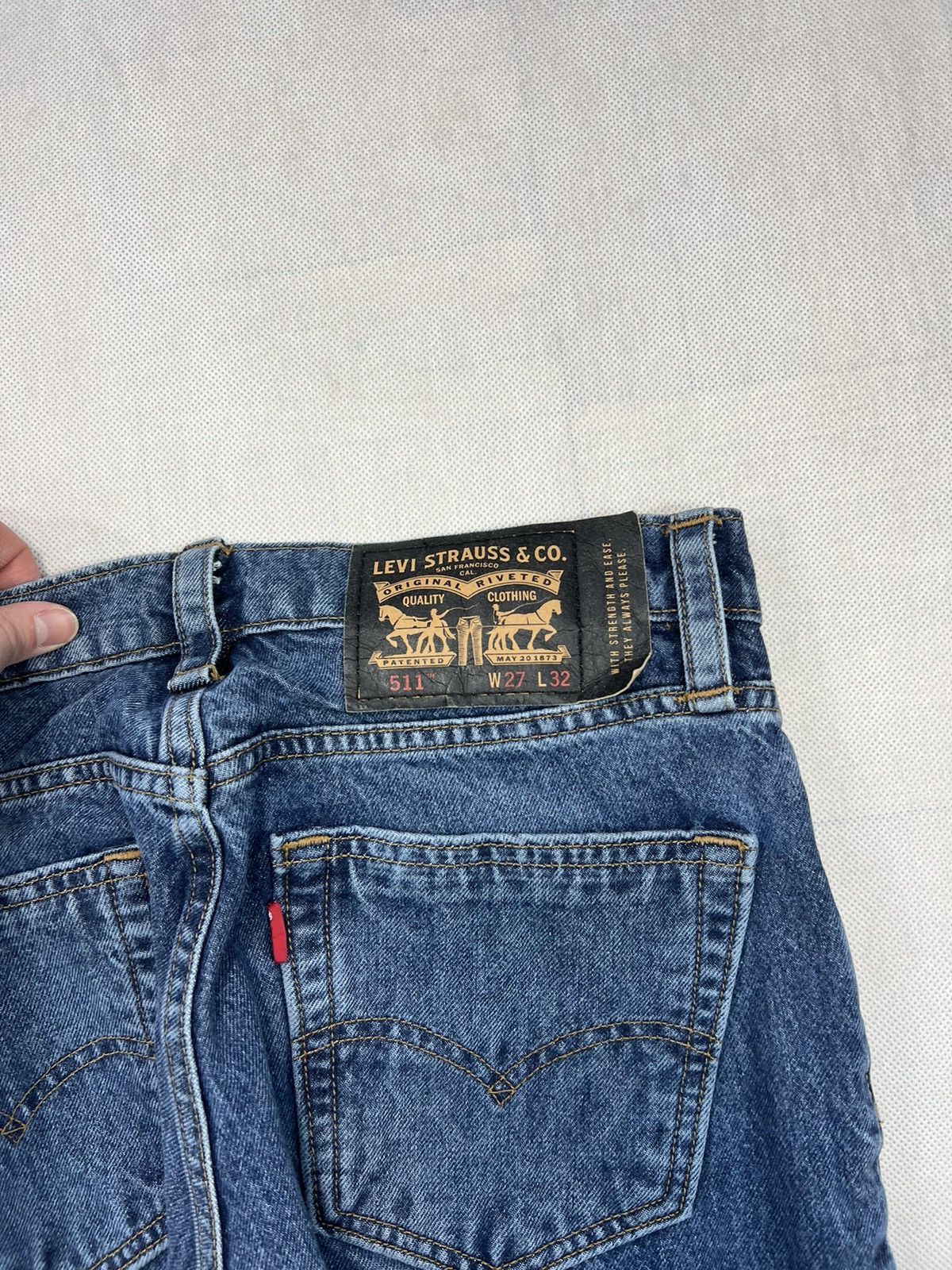 Levi's × Vintage Pants Levi’s 511 Jeans Black Badge Size US 32 / EU 48 - 3 Thumbnail