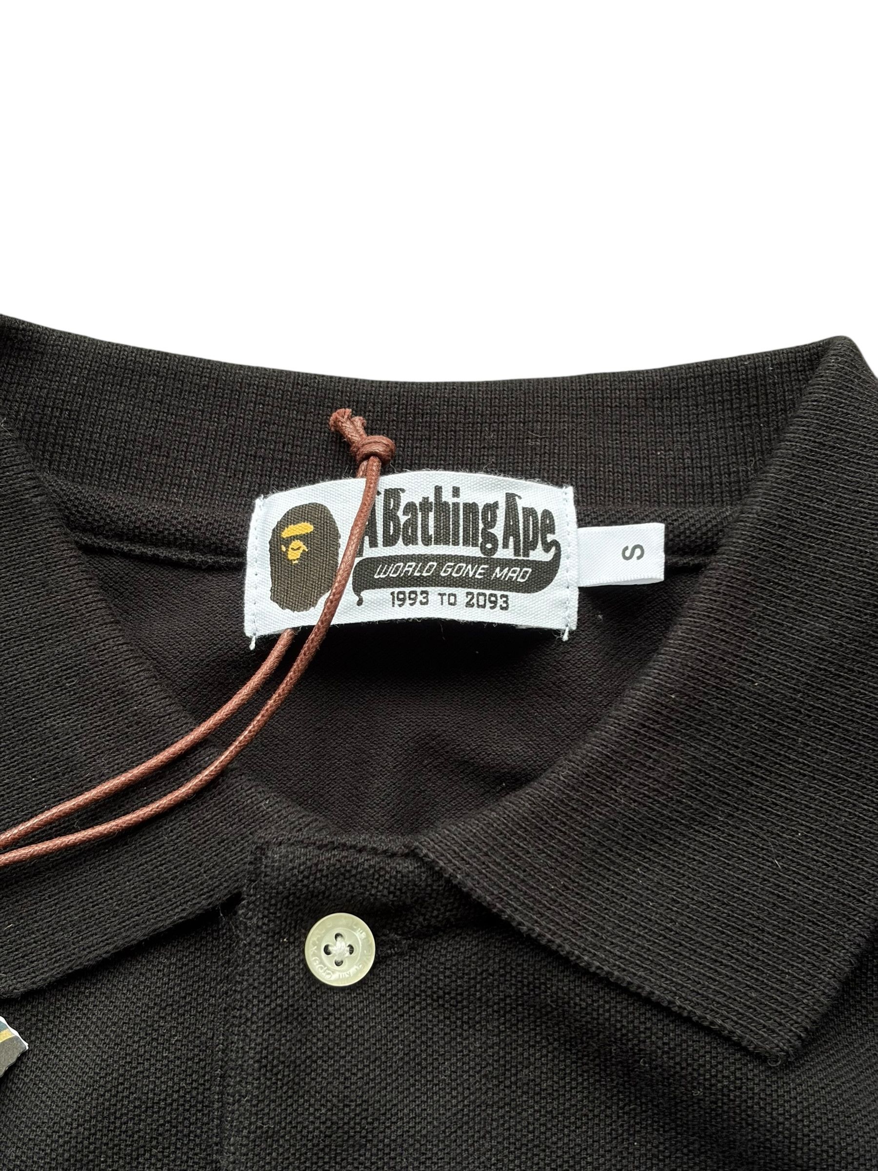 Bape Bape Black Mini Ape Head Polo T-Shirt Size US S / EU 44-46 / 1 - 4 Thumbnail