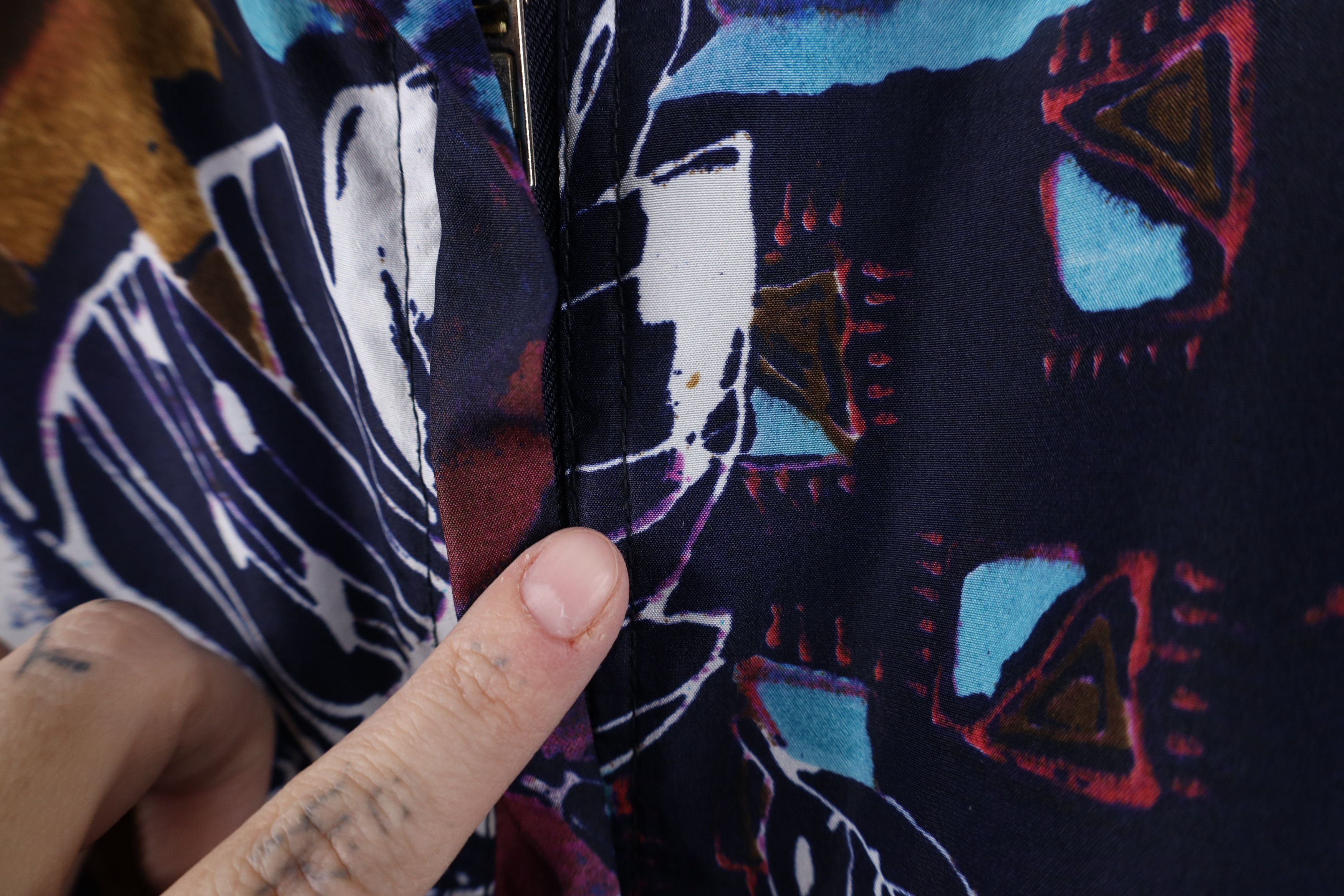 Vintage Vintage 90s Streetwear Flower Lined Windbreaker Jacket Size XL / US 12-14 / IT 48-50 - 4 Thumbnail
