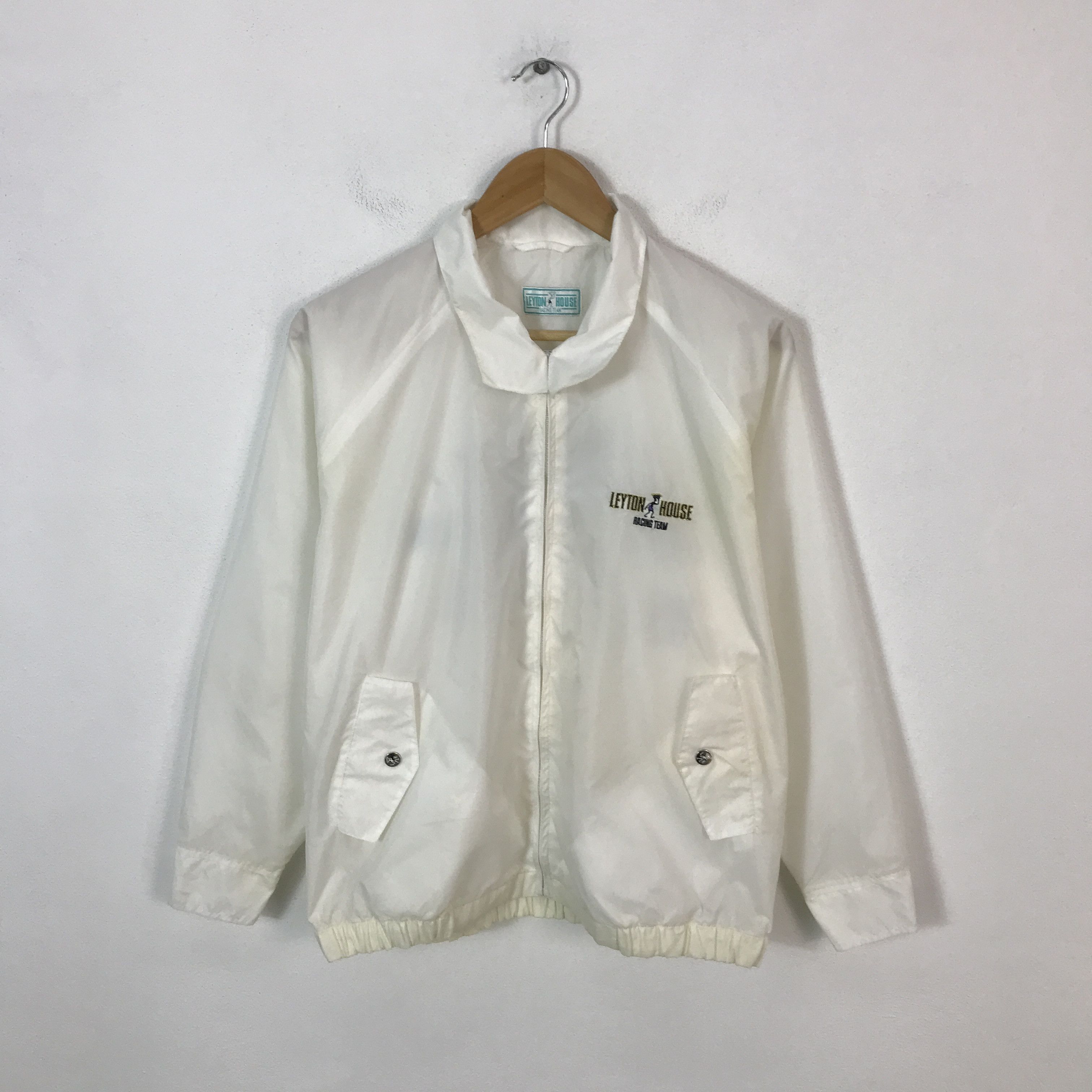 Japanese Brand Vtg leyton house racing japan light zip jacket Size US L / EU 52-54 / 3 - 2 Thumbnail