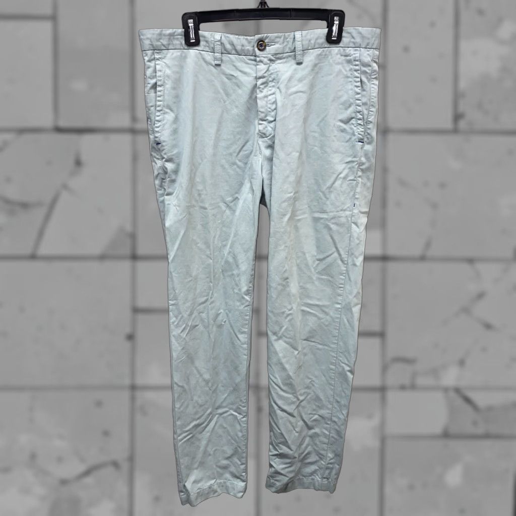 Tommy Bahama Tommy Bahama Mens Green Pima Cotton Blend Casual Pants 34 X 32 Regular Size US 34 / EU 50 - 1 Thumbnail