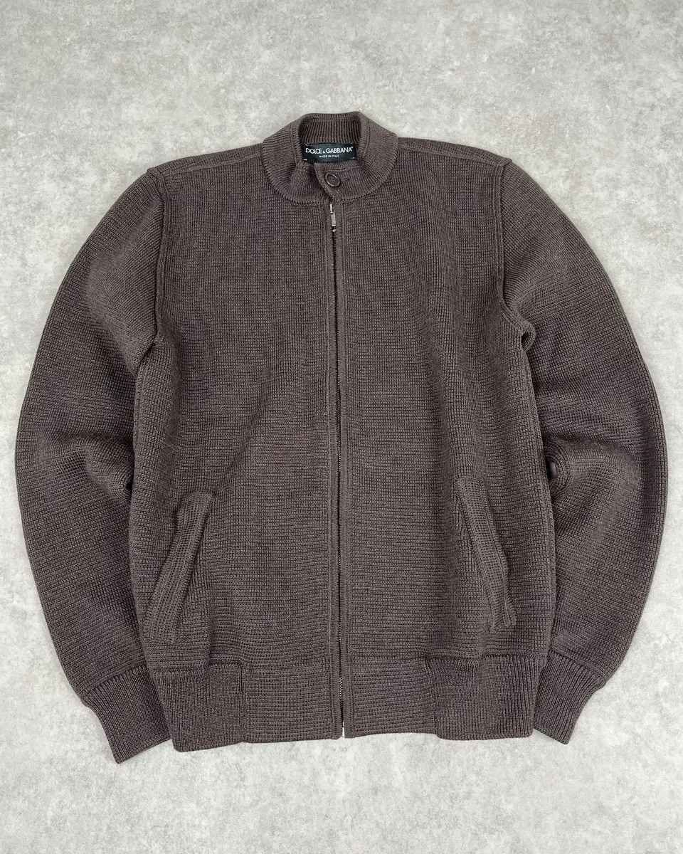 Dolce & Gabbana 2000s Dolce & Gabbana Brown Classy Zip-up Sweater Size US S / EU 44-46 / 1 - 4 Thumbnail