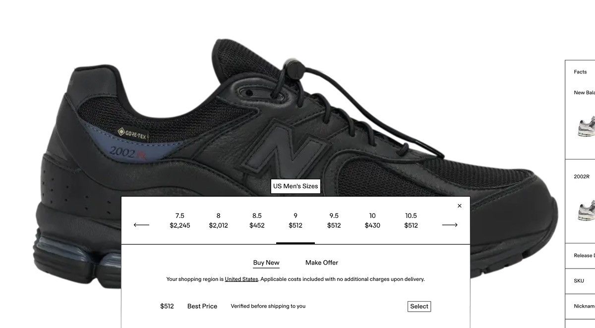 JJJJound × New Balance New Balance x JJJJound Goretex 2002r Size US 9.5 / EU 42-43 - 7 Thumbnail