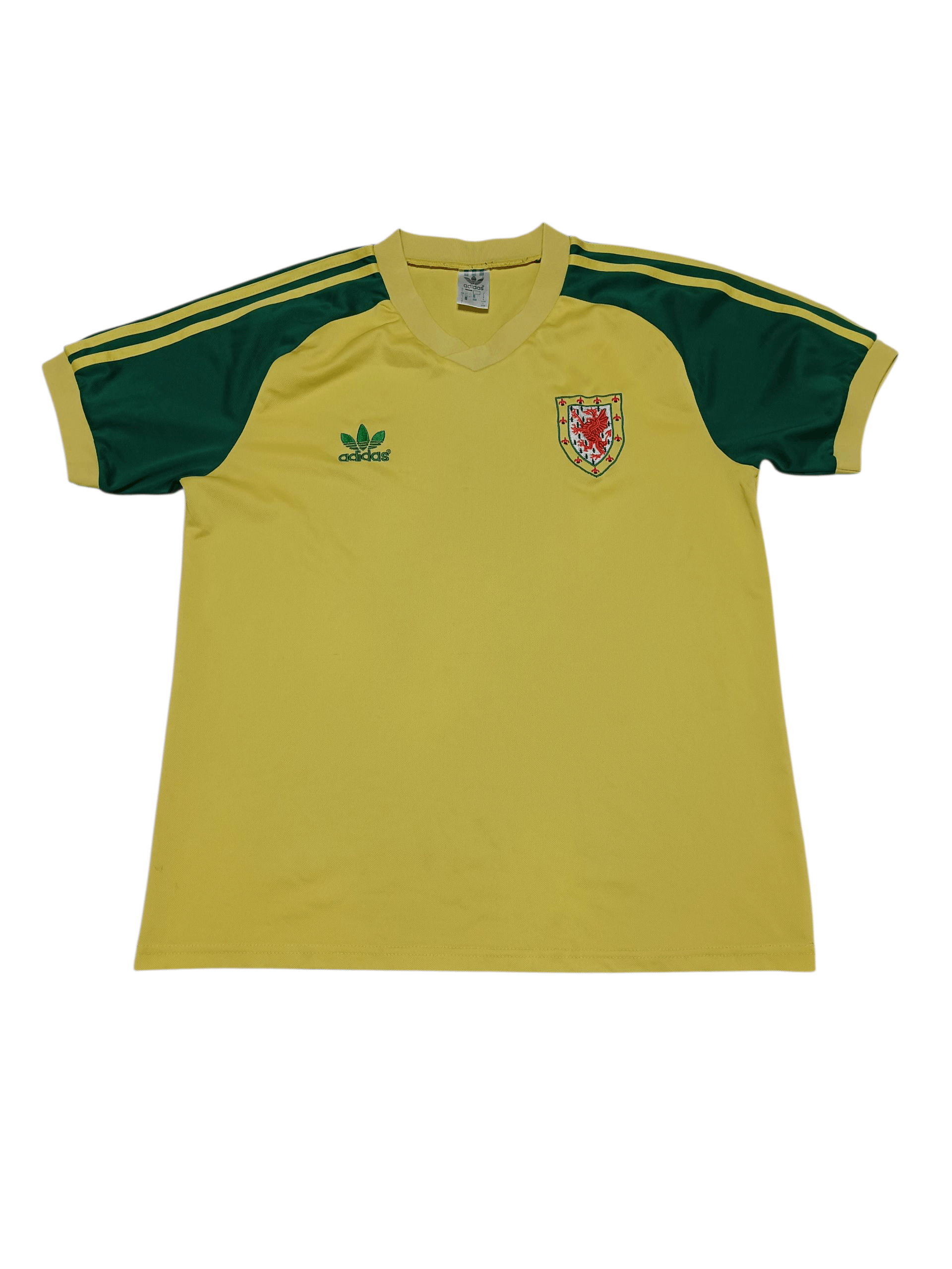 Adidas ADIDAS WALES 1982 VINTAGE RARE SOCCER JERSEY Size US L / EU 52-54 / 3 - 1 Thumbnail