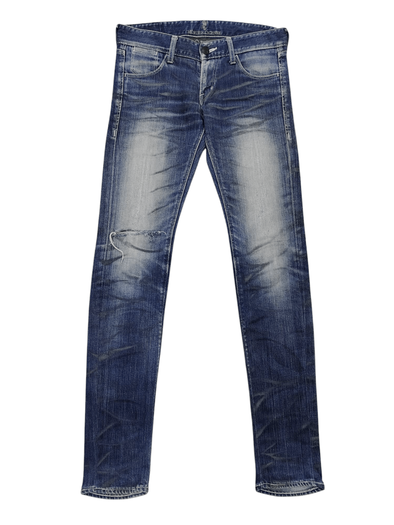 Murder Licence🇯🇵 Rock Heavy Faded Distressed Skinny Jeans