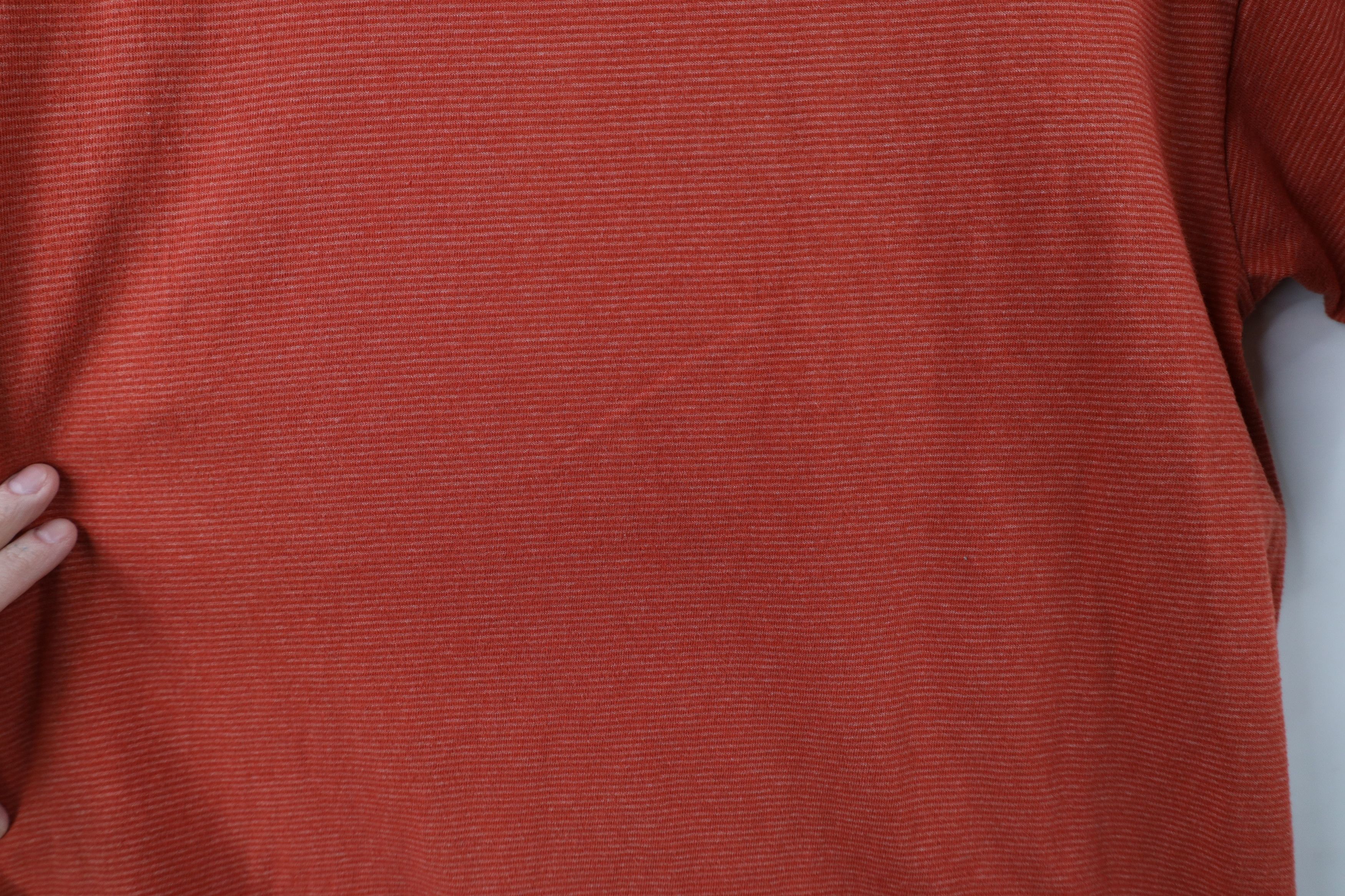 Vintage Vintage 90s Streetwear Striped Short Sleeve T-Shirt Orange Size US M / EU 48-50 / 2 - 4 Thumbnail
