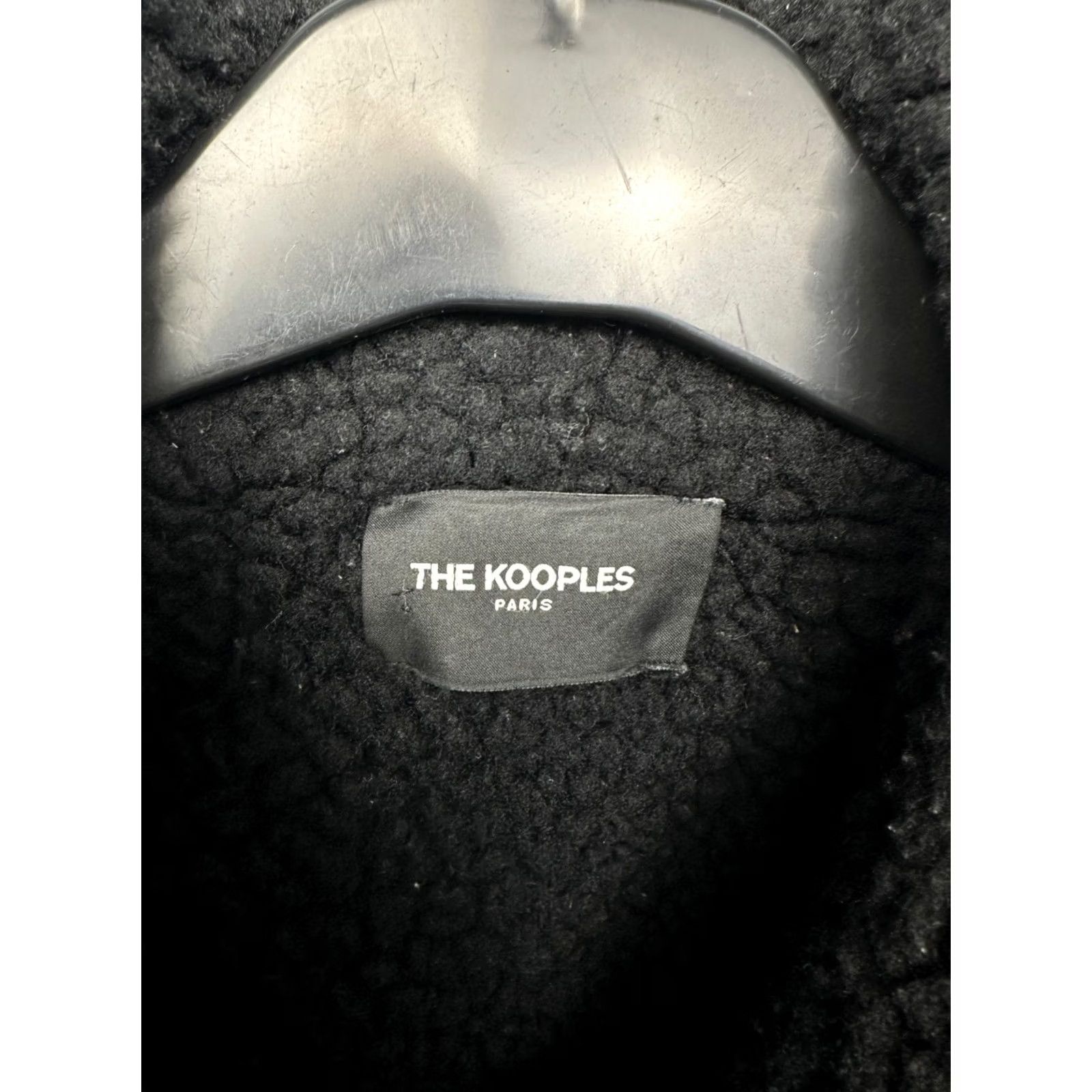 The Kooples The Kooples Navy Wool Bomber Jacket Leather Trim Fur Collar Jacket L Mens Size US L / EU 52-54 / 3 - 3 Thumbnail