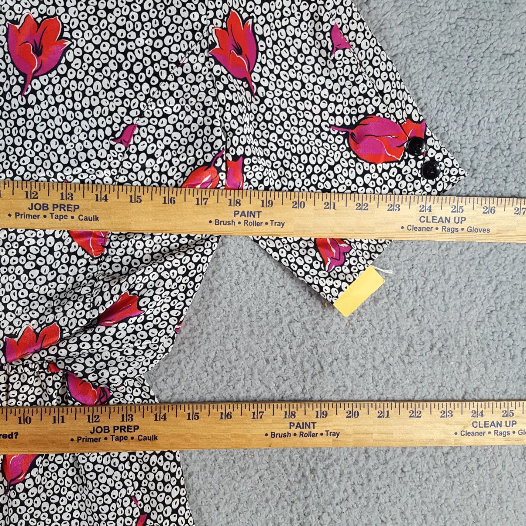 Vintage VINTAGE Vintage 80s Short Sleeve Secretary Dress Womens Size 6 Floral Flower Midi Office Size 28" / US 6 / IT 42 - 5 Thumbnail