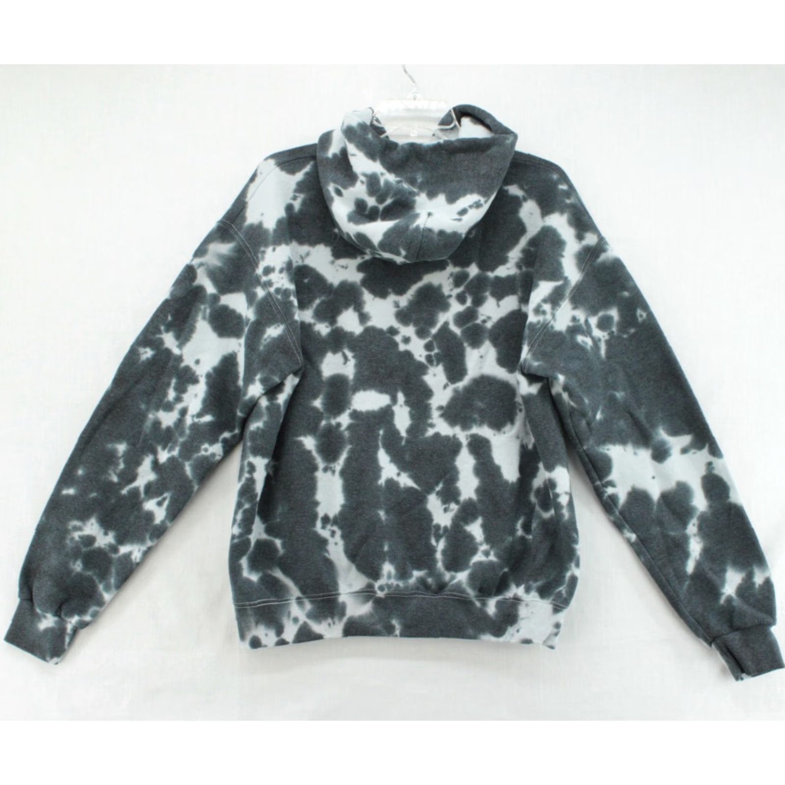 Vintage Bowery Supply Co. Hoodie Men's Medium Gray and White Tie-Dye Tokyo Mount Fuji Hooded Graphic Print Pockets Size US M / EU 48-50 / 2 - 4 Thumbnail