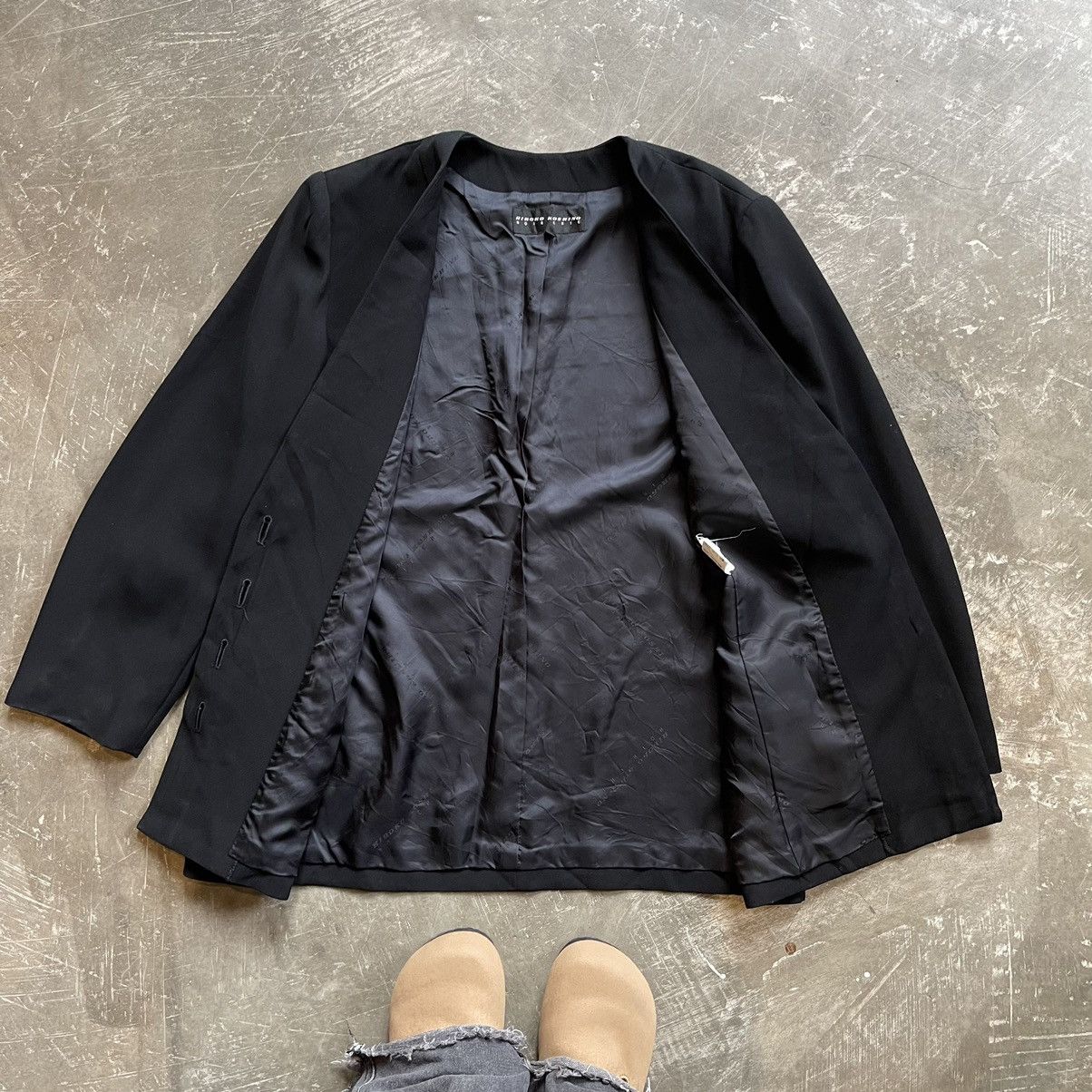 Hiroko Koshino Homme × Vintage Hiroko Koshino Noir Chic Vintage Kimono Style Size L / US 10 / IT 46 - 2 Thumbnail