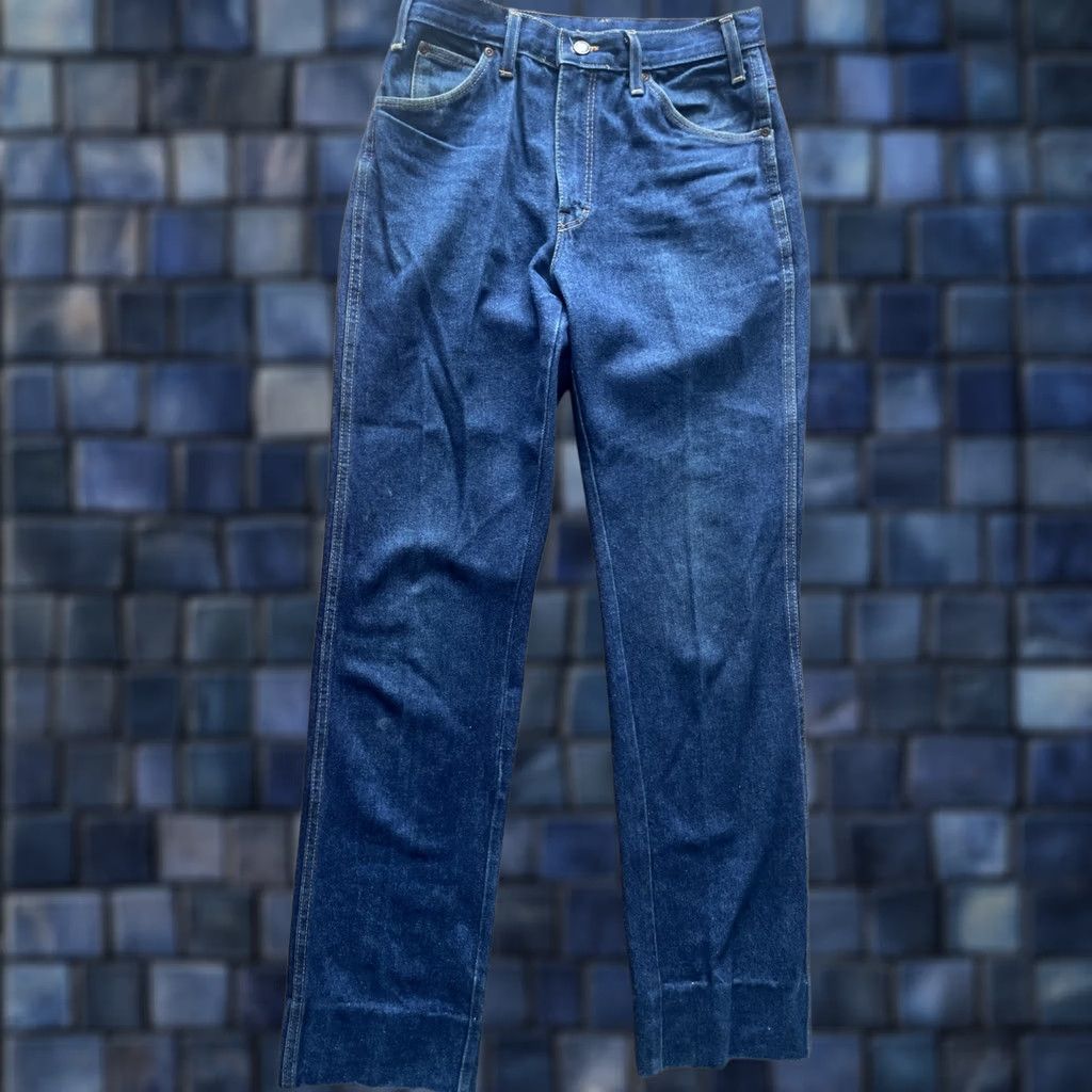 Dickies VINTAGE Dickies Jeans Mens 30X34 Dark Wash Carpenter Zipper USA Denim 5-Pocket Regular Blue 70s Workwear Cowboy Mens Size US 30 / EU 46 - 1 Thumbnail
