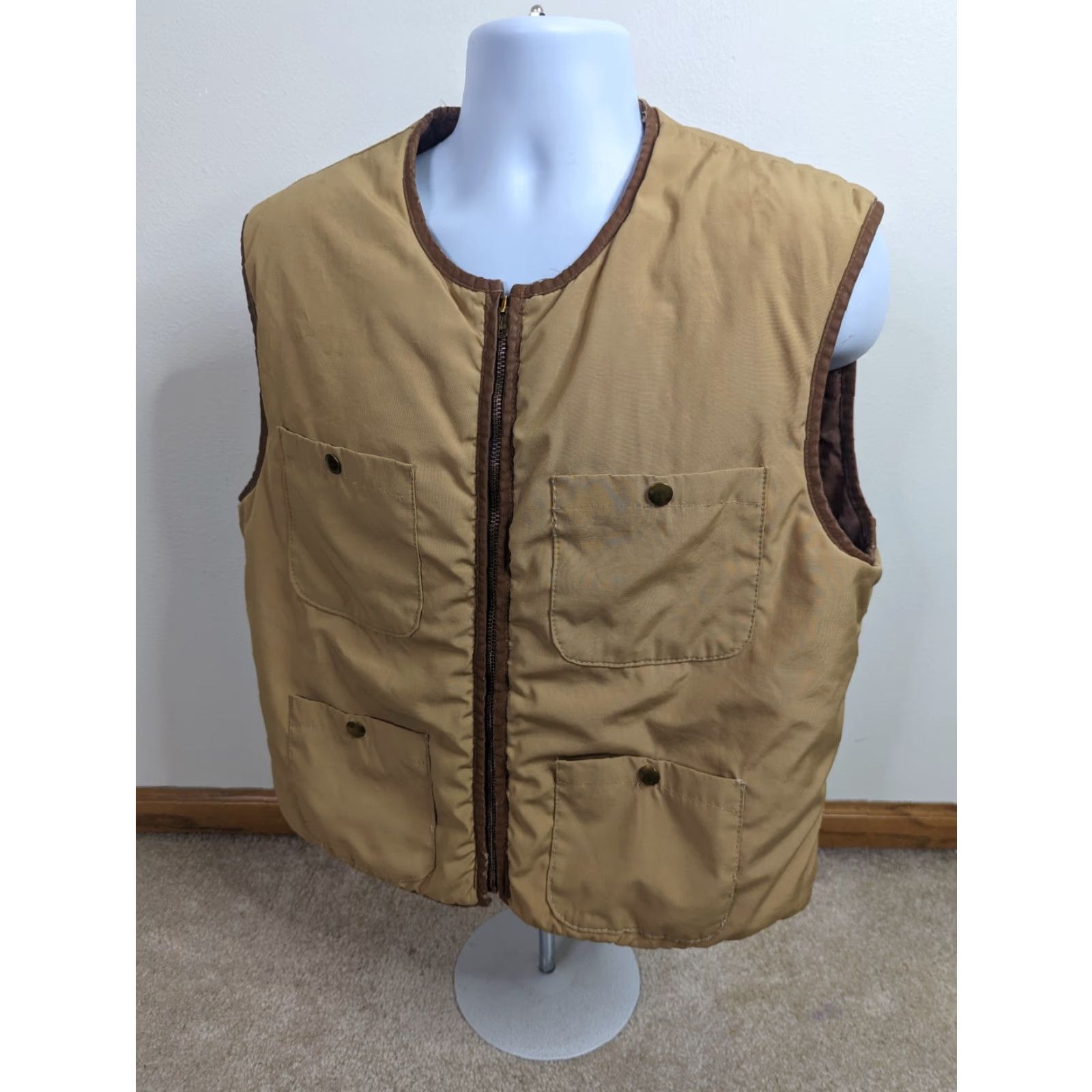Vintage VINTAGE Thoroughbred by energy Vest Hunting Field Puffer Men’s XL USA Coat Size US XL / EU 56 / 4 - 2 Thumbnail