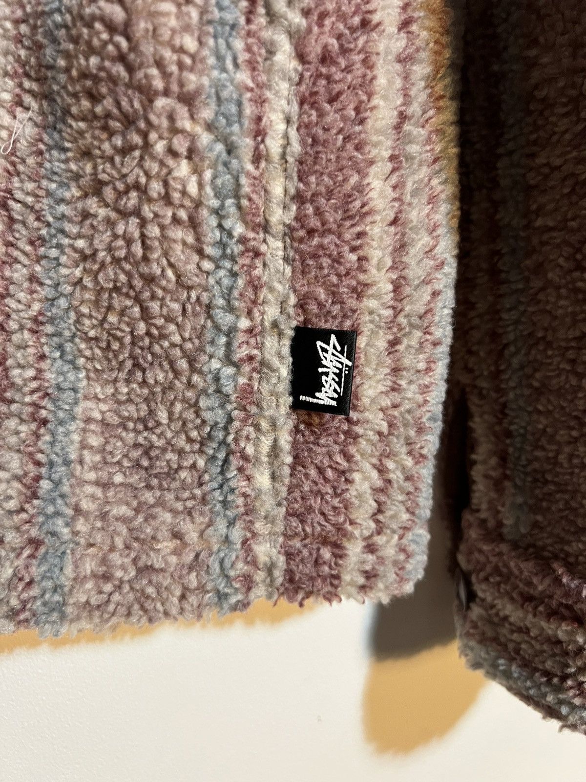 Stussy Stussy Striped Sherpa Shirt Size US M / EU 48-50 / 2 - 5 Thumbnail
