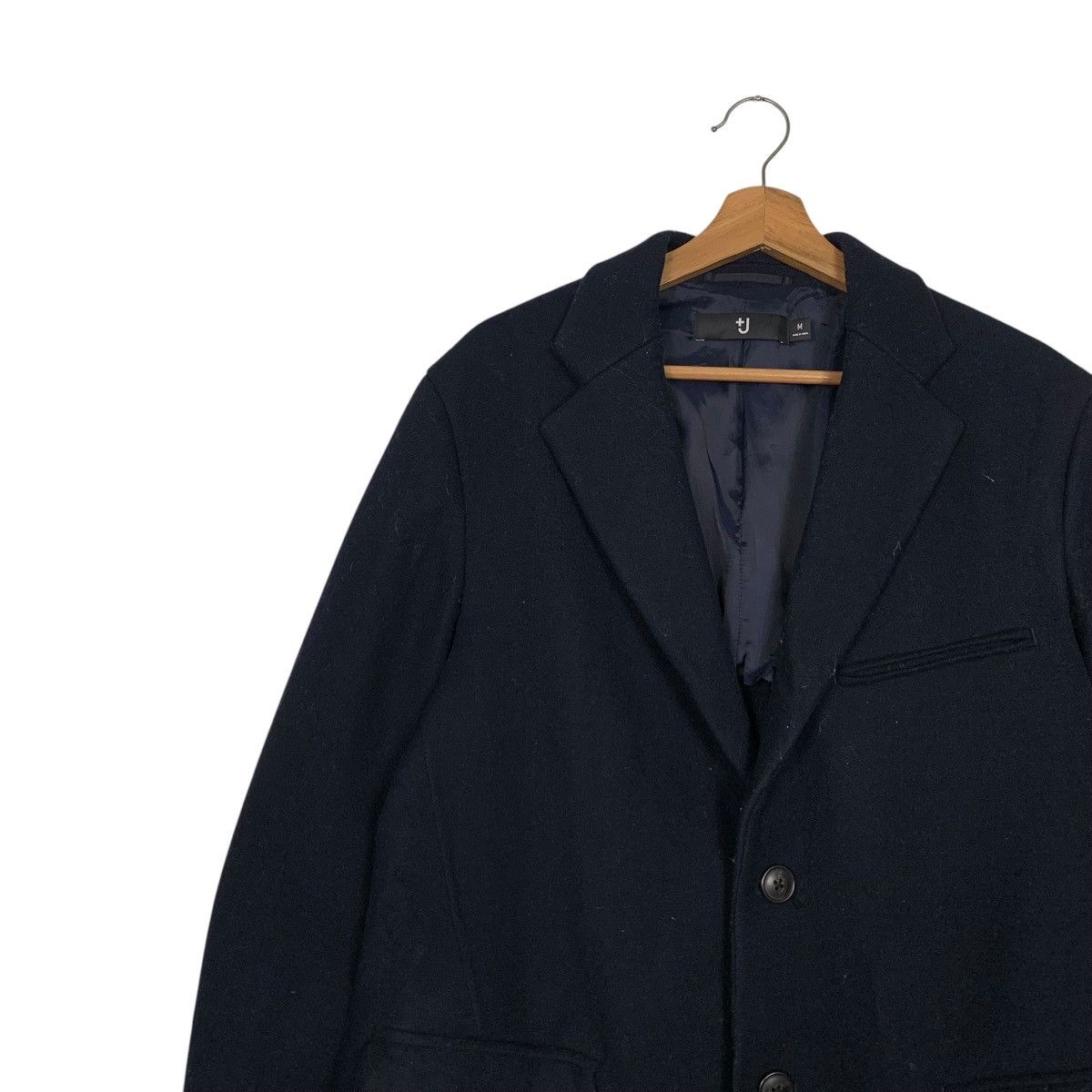 Jil Sander × Uniqlo +J Uniqlo X Jil Sander Navy Blue Wool Overcoat #2503-C113 Size US M / EU 48-50 / 2 - 7 Thumbnail