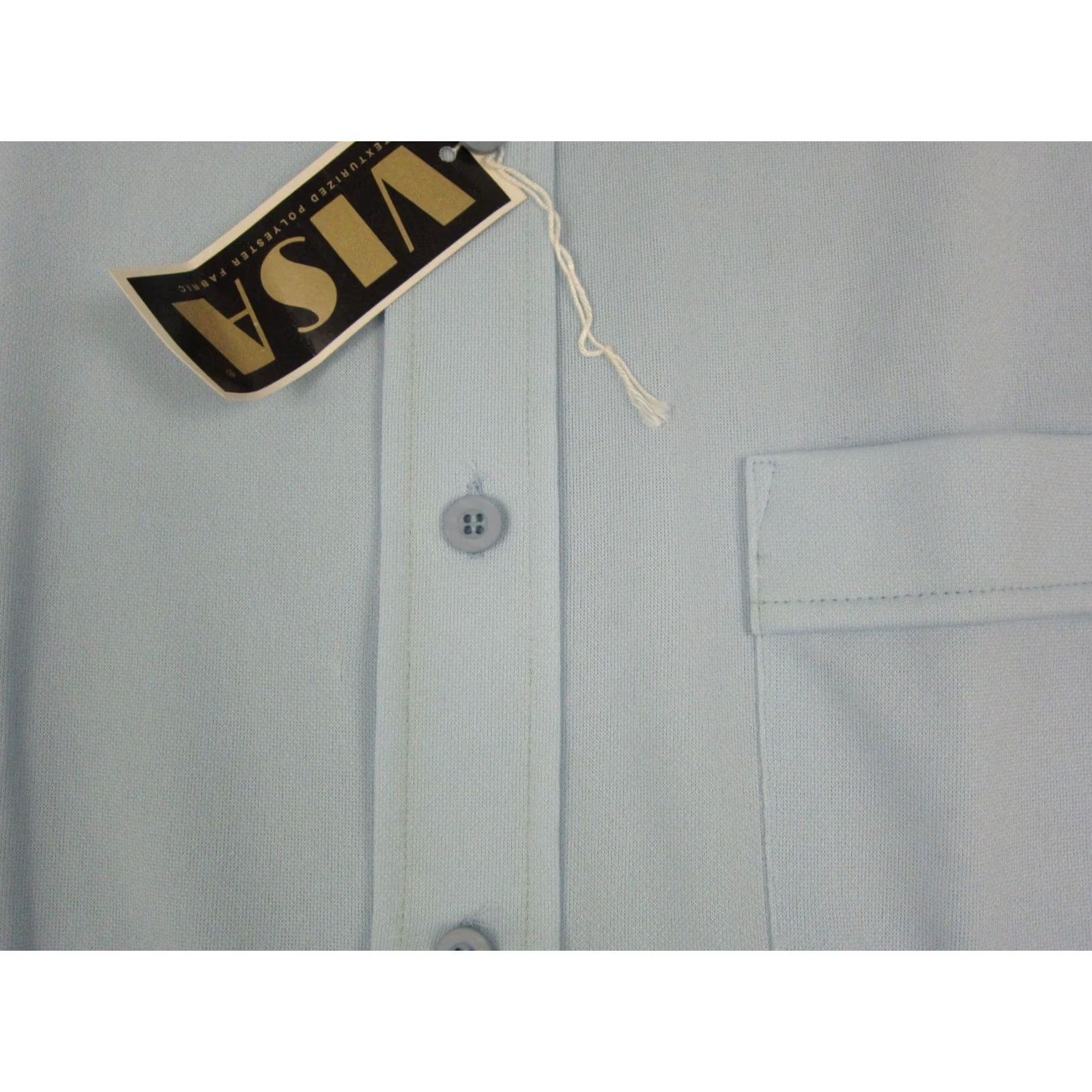 Vintage VINTAGE Montgomery Ward Mens Shirt 15-34 Blue Disco Leisure 60s 70s Poly Size US M / EU 48-50 / 2 - 3 Thumbnail