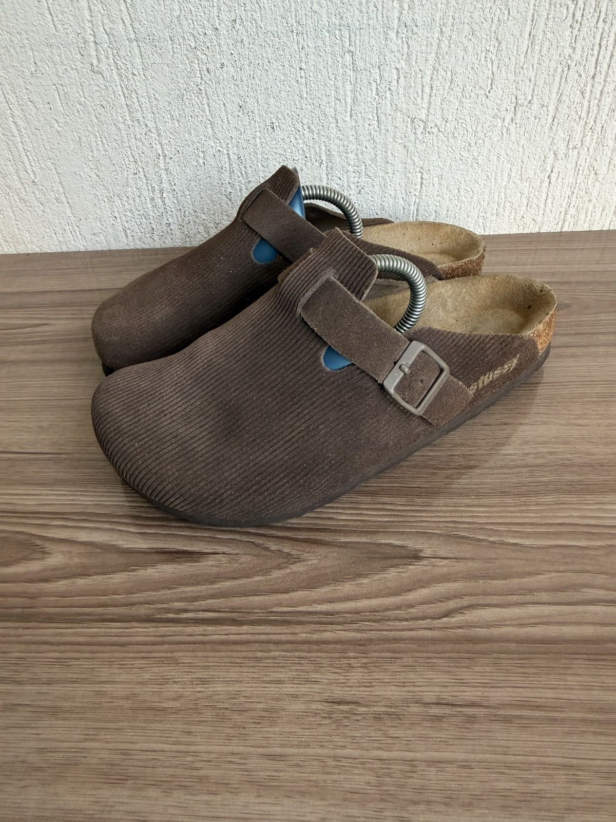 Boston clog corduroy mules
