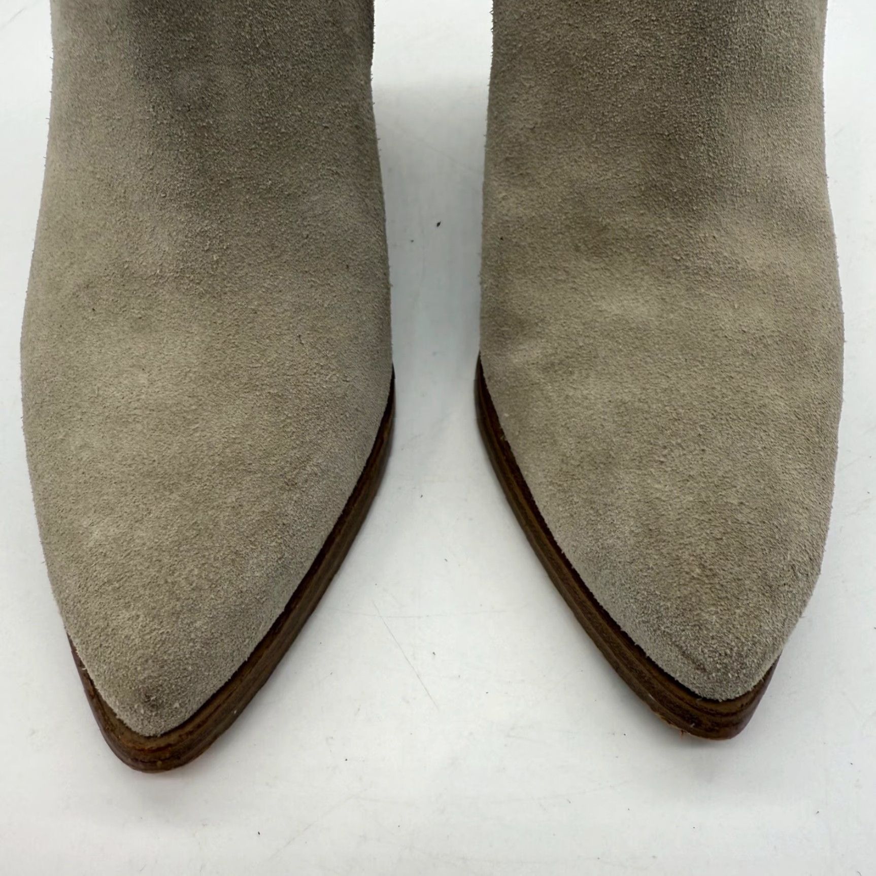 Marc Fisher Marc Fisher Womens Bootie Suede Gray Pointed Toe Block Heel Ankle Bootie Sz 7 Size US 7 / IT 37 - 4 Thumbnail