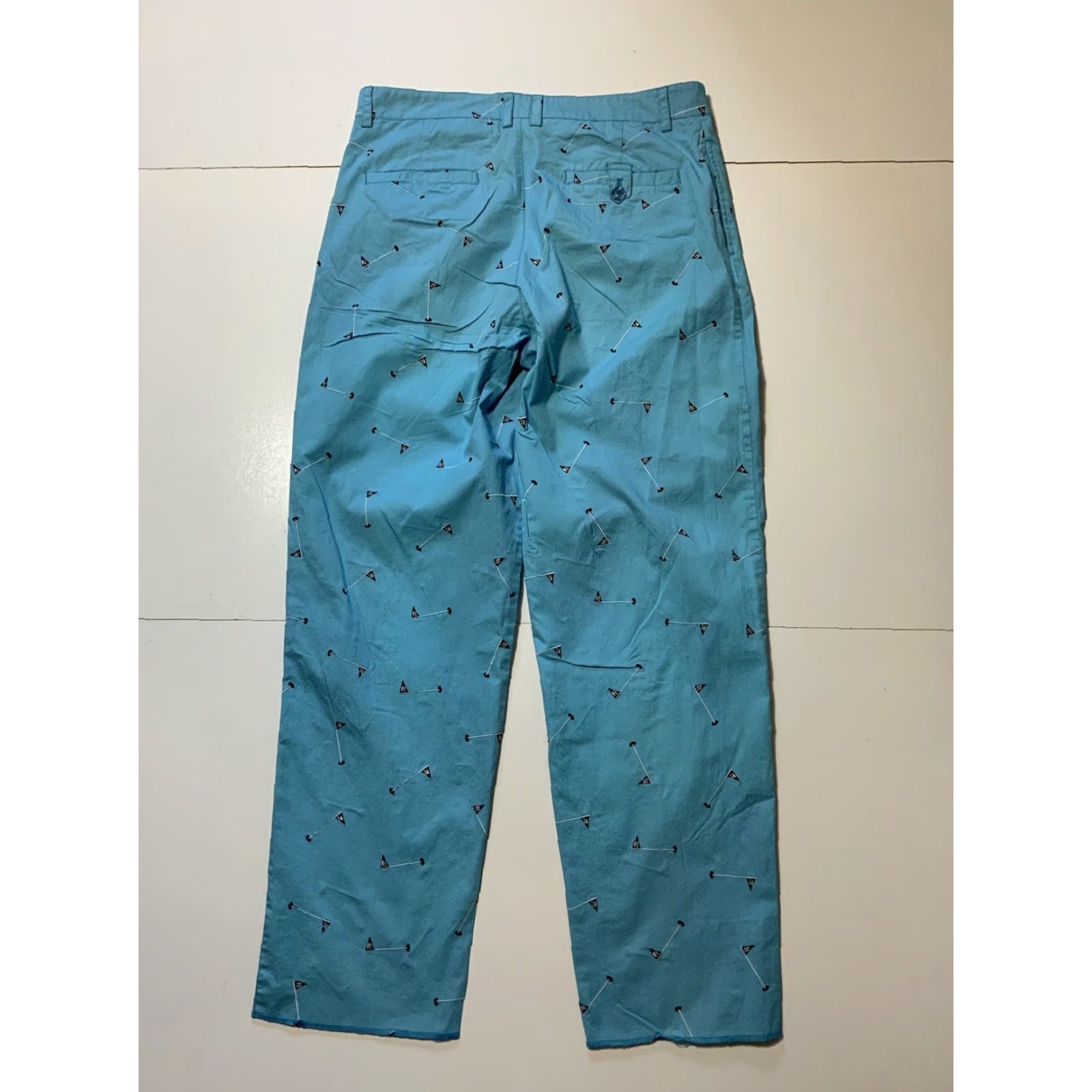 Poler Rosasen Golf Flagpole All Over Print Turquoise Performance Pants 38 Men Regular Turquoise Pants Flag 34 Inseam Mens Size US 38 / EU 54 - 3 Thumbnail