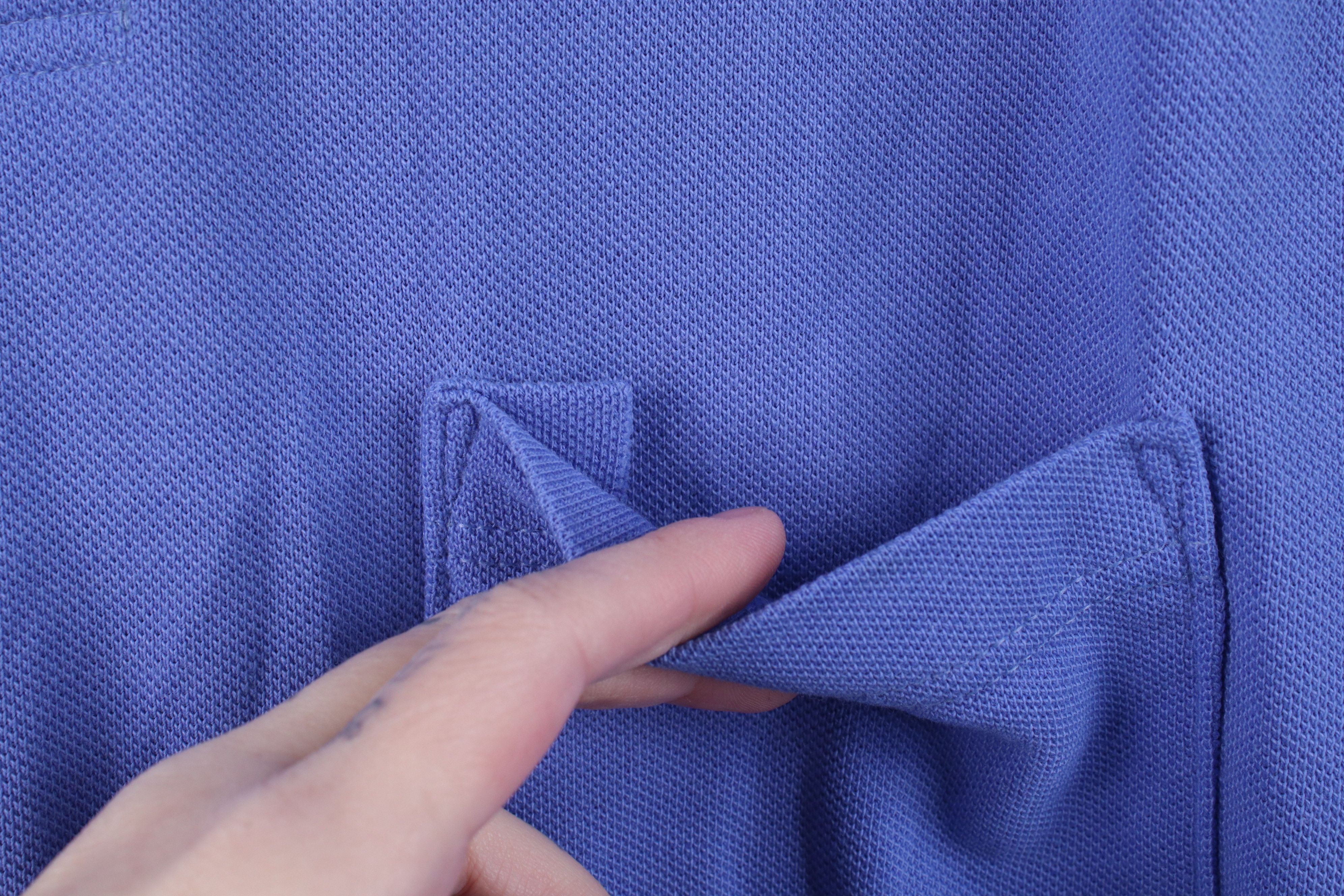 Vintage Vintage 90s Streetwear Blank Pique Cotton Knit Golf Polo Size US L / EU 52-54 / 3 - 4 Thumbnail