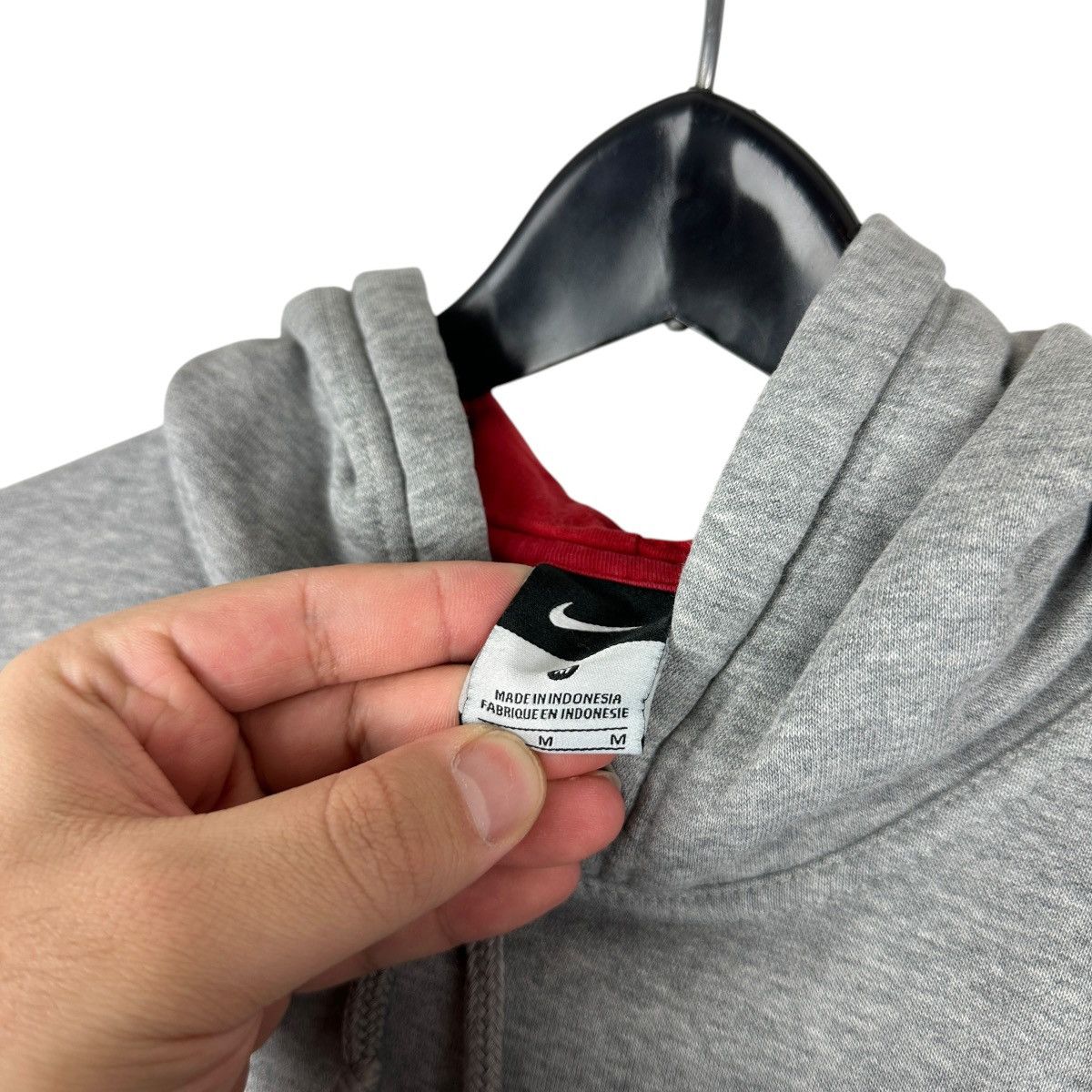 Nike Mens Y2K Nike Center Swoosh Spellout Hoodie Size US M / EU 48-50 / 2 - 7 Thumbnail