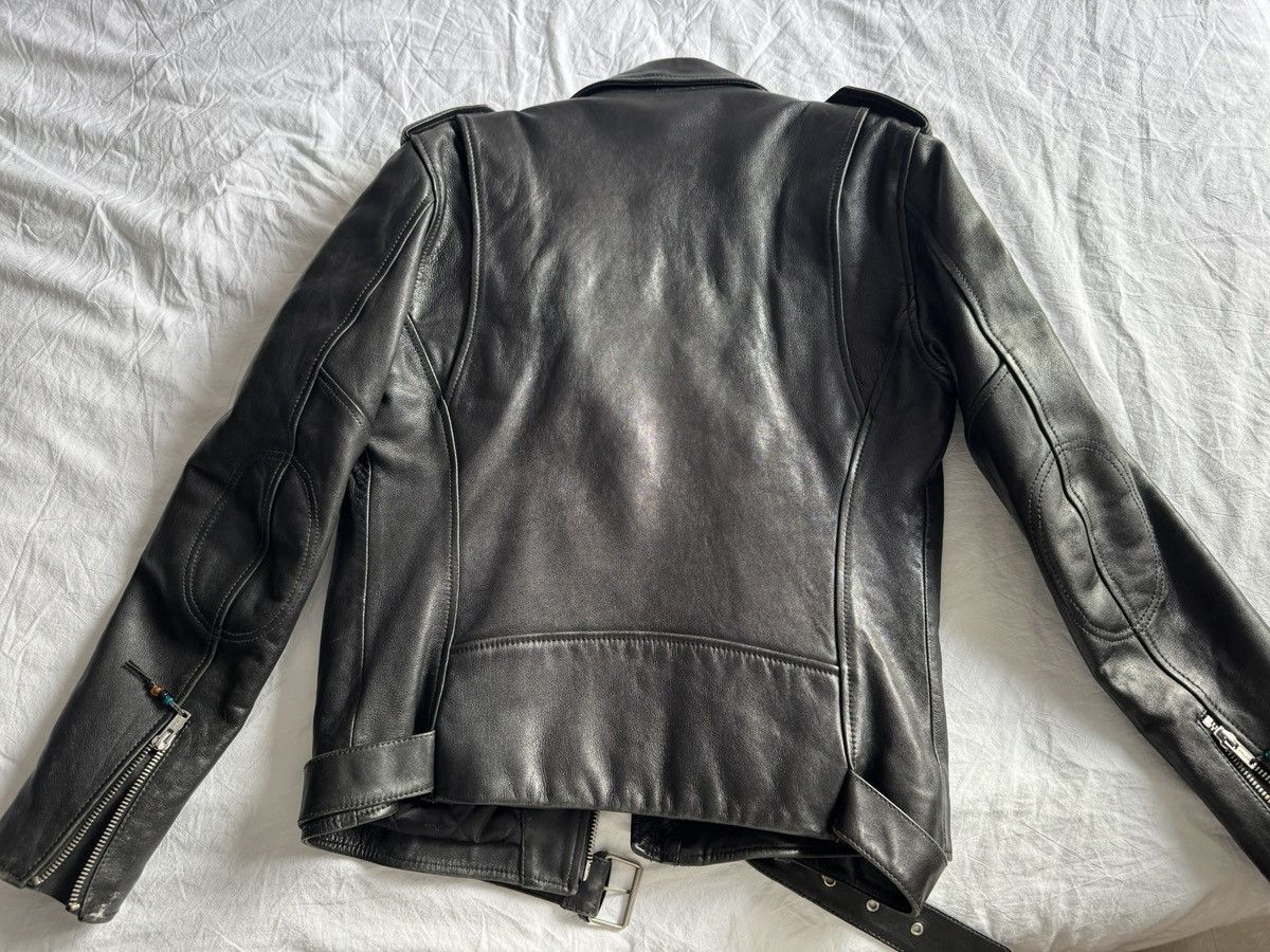 Blk Dnm Classic Blk Denim Biker Leather Motorcycle Jacket L Size US L / EU 52-54 / 3 - 4 Thumbnail