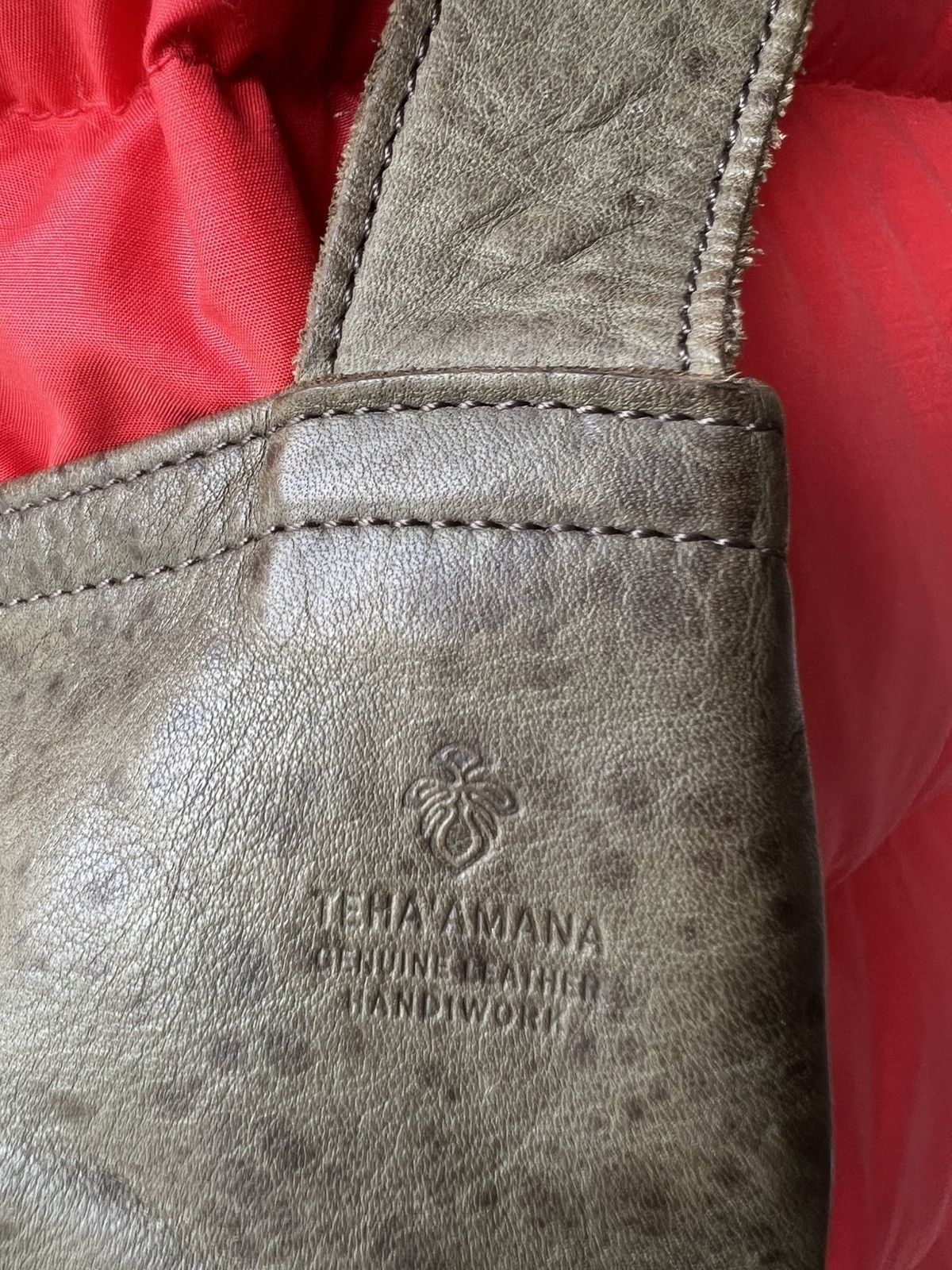 Leather Teha’amana Japan HandiWork Patina Leather Bag Size ONE SIZE - 7 Thumbnail
