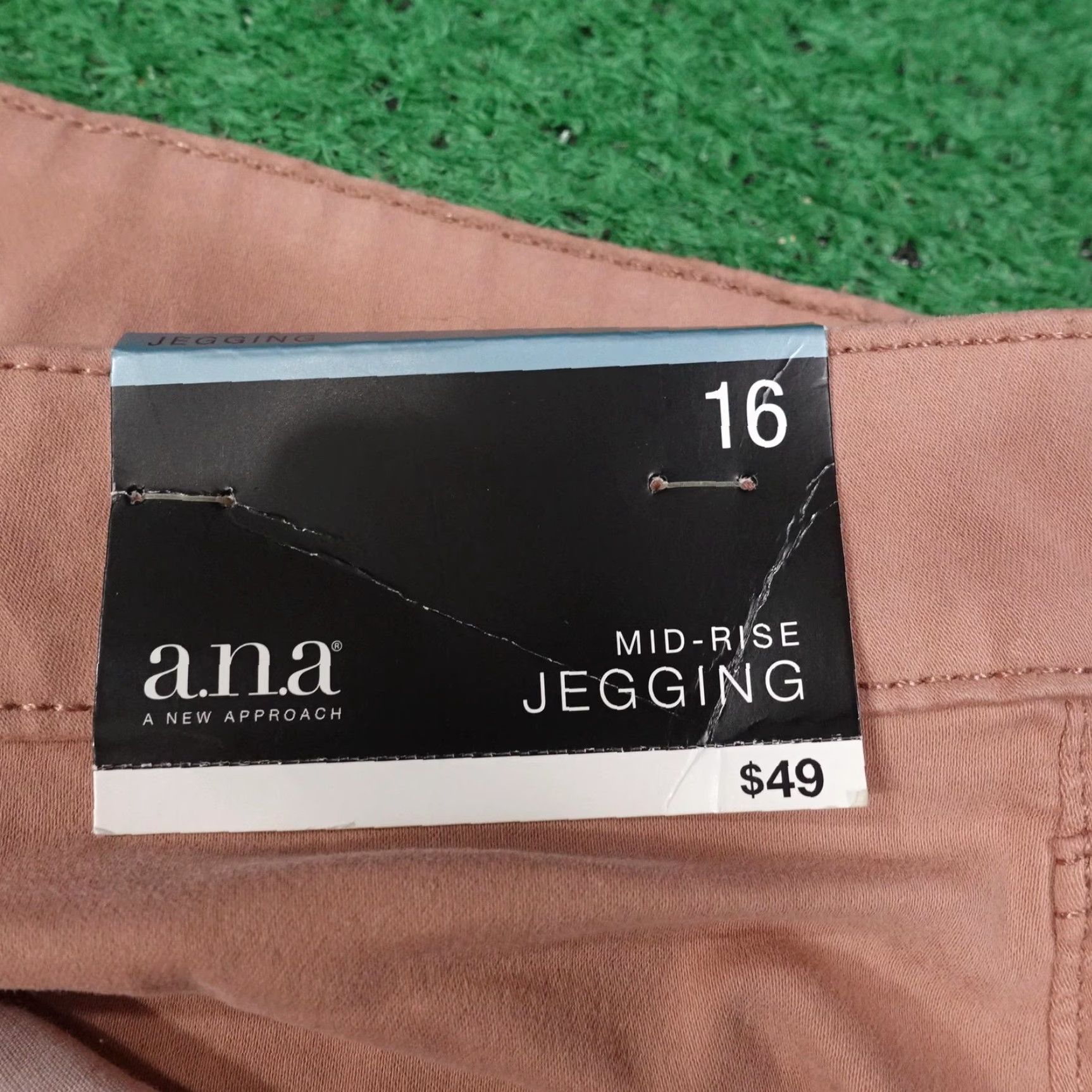 Pinko A.n.a A New Approach Jegging Pants 16 Pink Mid Rise Super Soft Stretch Womens Jeans Leggings Modern Casual Womens 16 Size 38" / US 16 / IT 52 - 3 Thumbnail