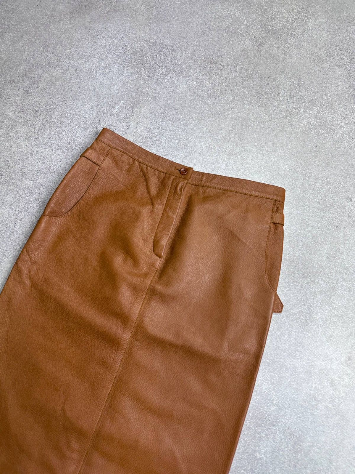 Bottega Veneta Bottega Venetta Genuine Leather Skirt IT 40 Size 27" / US 4 / IT 40 - 3 Thumbnail