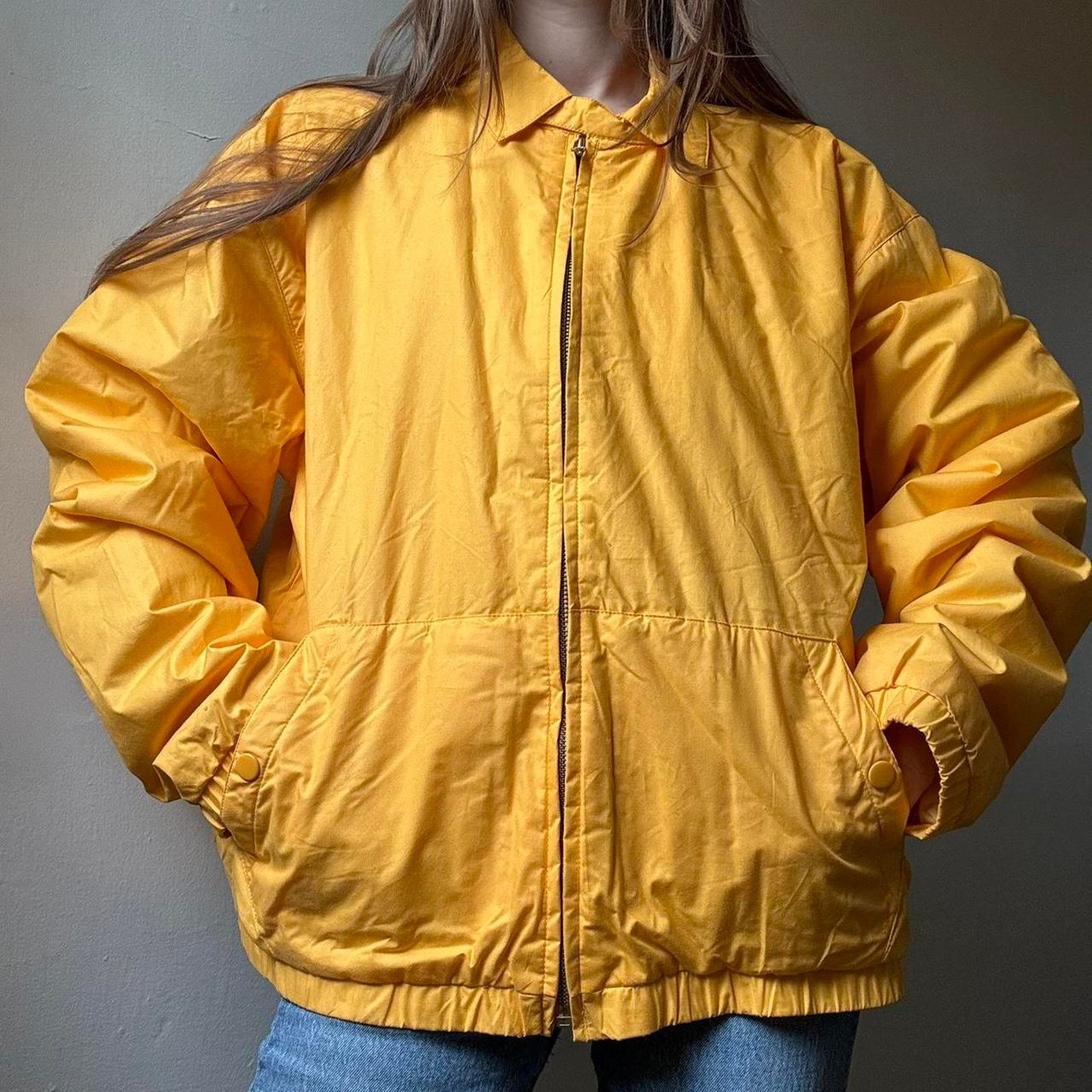 Vintage Vintage Claybrooke Yellow Cotton Chore Coat Medium Cotton Size M / US 6-8 / IT 42-44 - 2 Thumbnail
