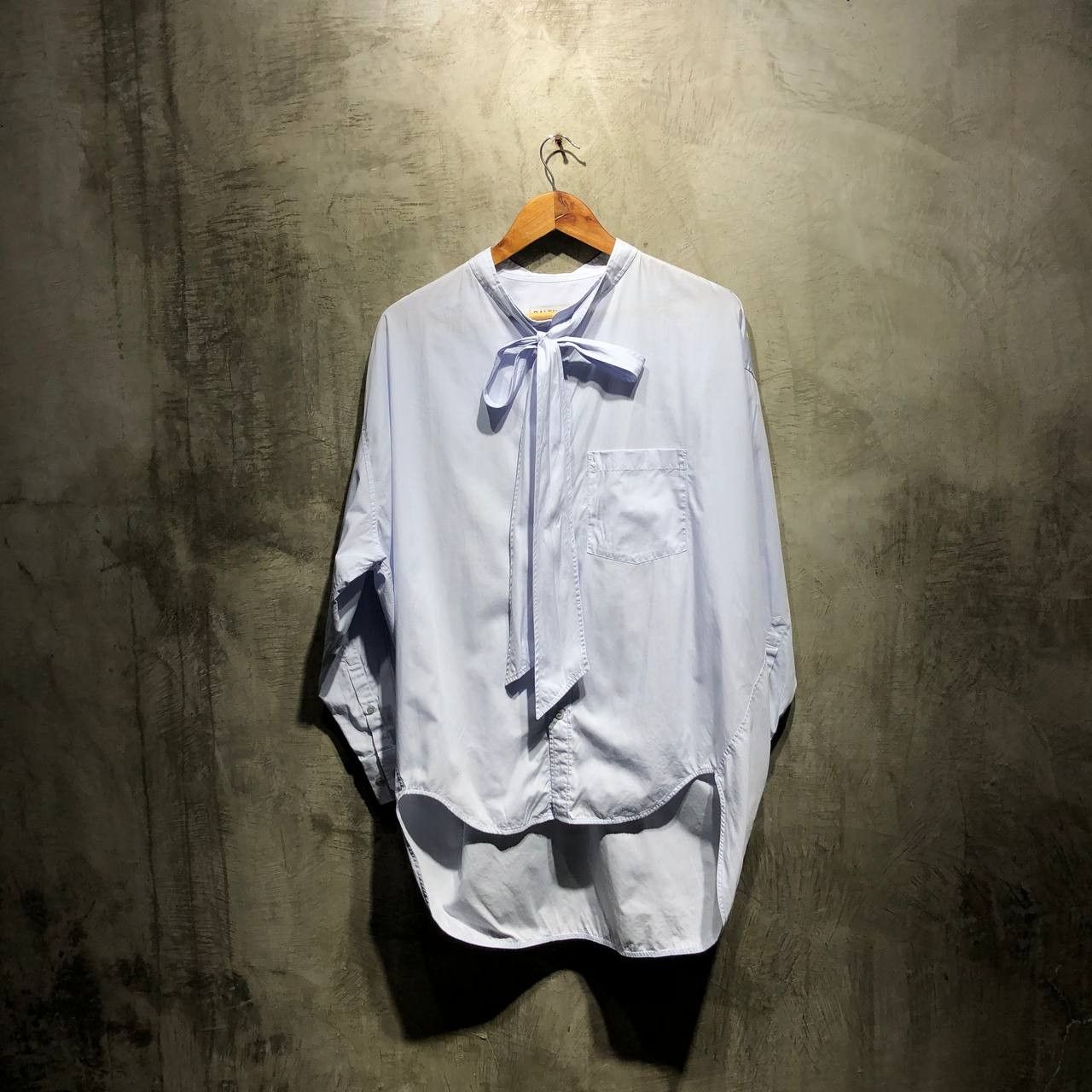 Balenciaga Balenciaga Back logo Poplin polo long sleeves Size US XL / EU 56 / 4 - 2 Thumbnail