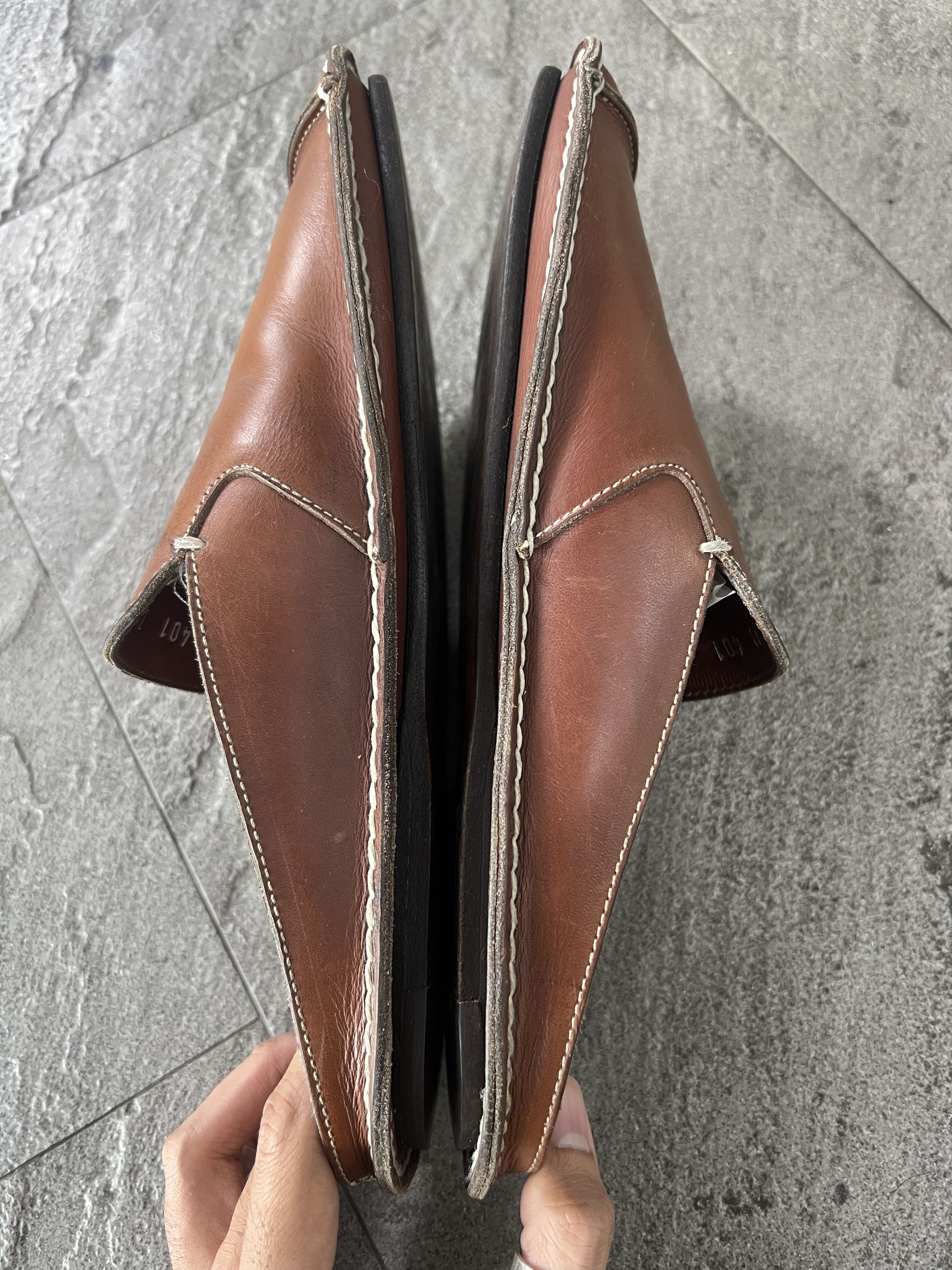 Jil Sander Jil Sander Brown Leather Slip On Loafers Size 7 Size US 7 / EU 40 - 6 Thumbnail