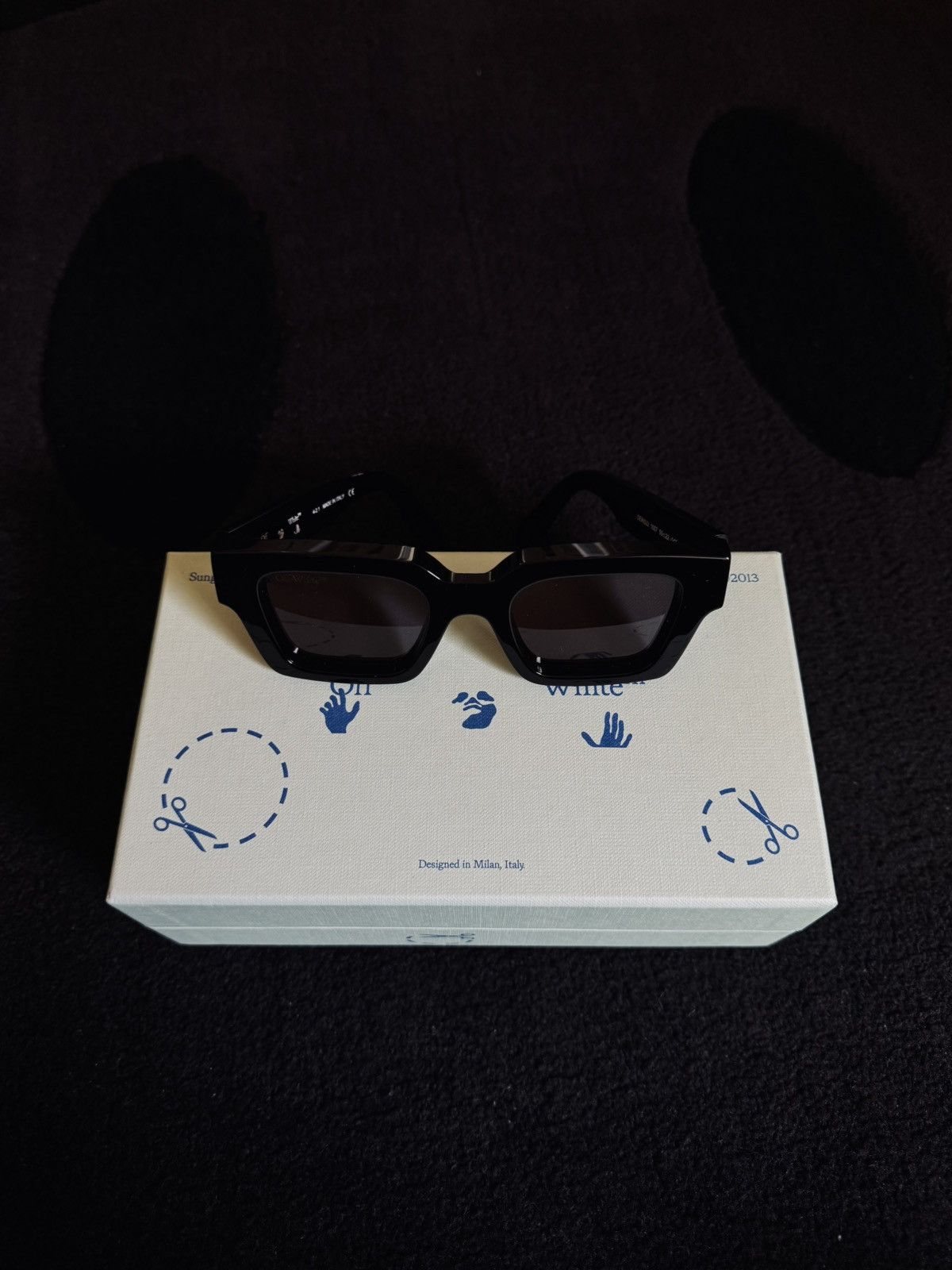 Off-White × Virgil Abloh RARE Rose Tinted Black/Black Off White Virgil Sunglasses Size ONE SIZE - 3 Thumbnail