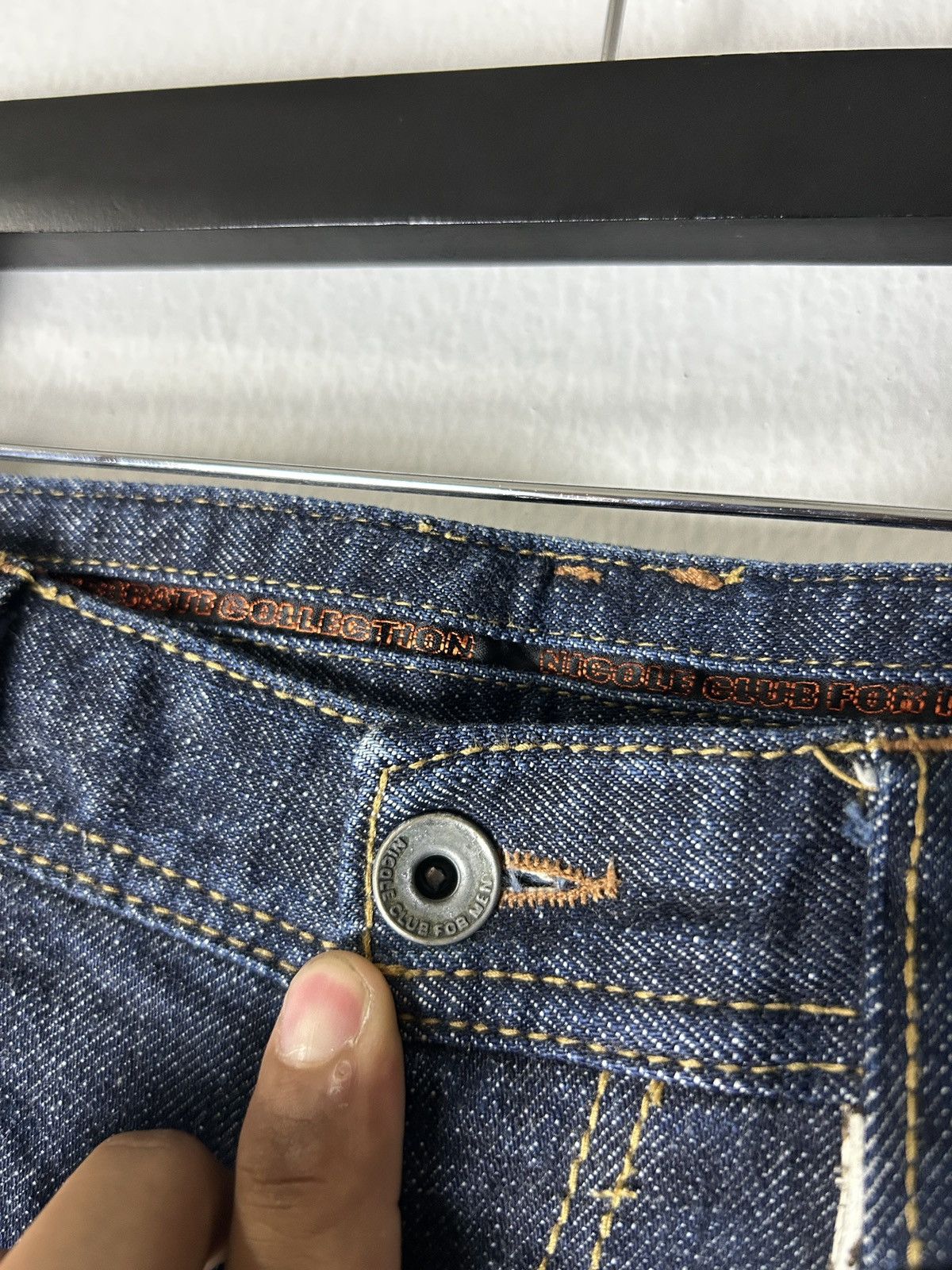 Nicole Club Nicole Club Tribal Embroidered Denim Jeans Y2K Tornado mart Size US 31 - 12 Thumbnail