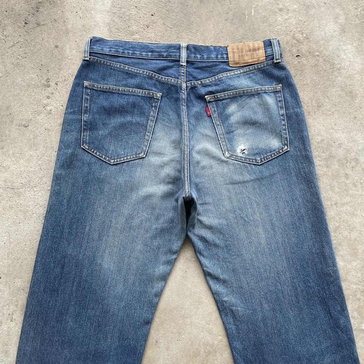 Japanese Brand × Jean W33 Vintage Japanese Distressed Baggy Jean Faded Denim Pants Size US 33 - 9 Thumbnail