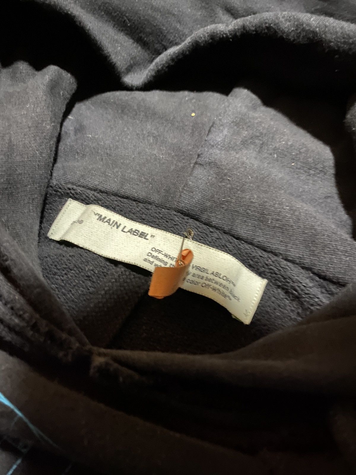 Off-White Off White Teal Golden Ratio Hoodie Size US L / EU 52-54 / 3 - 3 Thumbnail