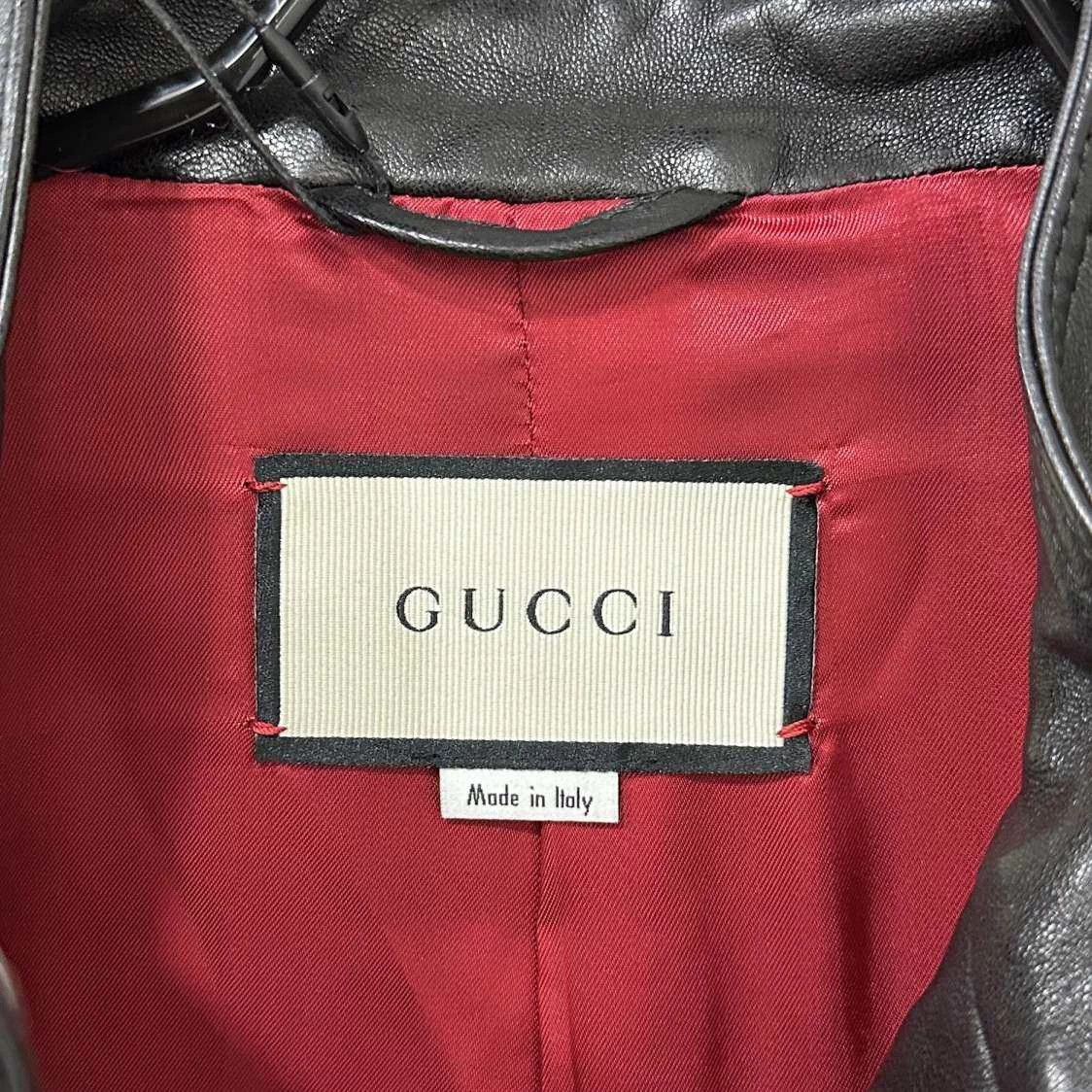 Gucci GUCCI Black Leather Jacket 42 Size M / US 6-8 / IT 42-44 - 4 Thumbnail
