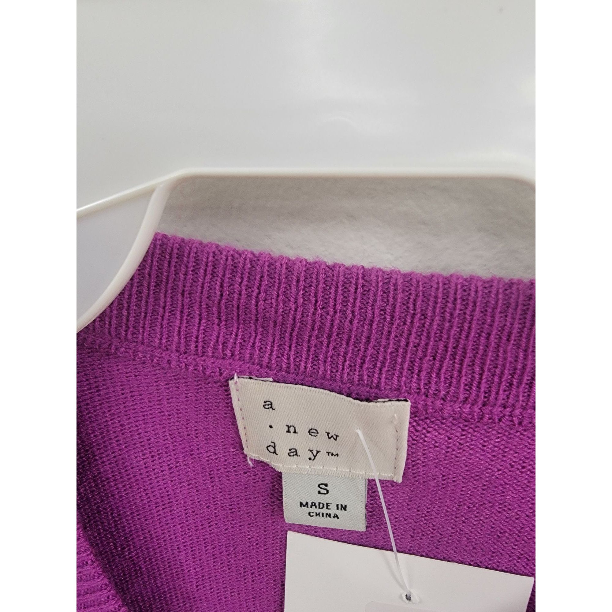 Other A New Day Womens Purple Knit Sweater Size Small Size S / US 4 / IT 40 - 3 Thumbnail