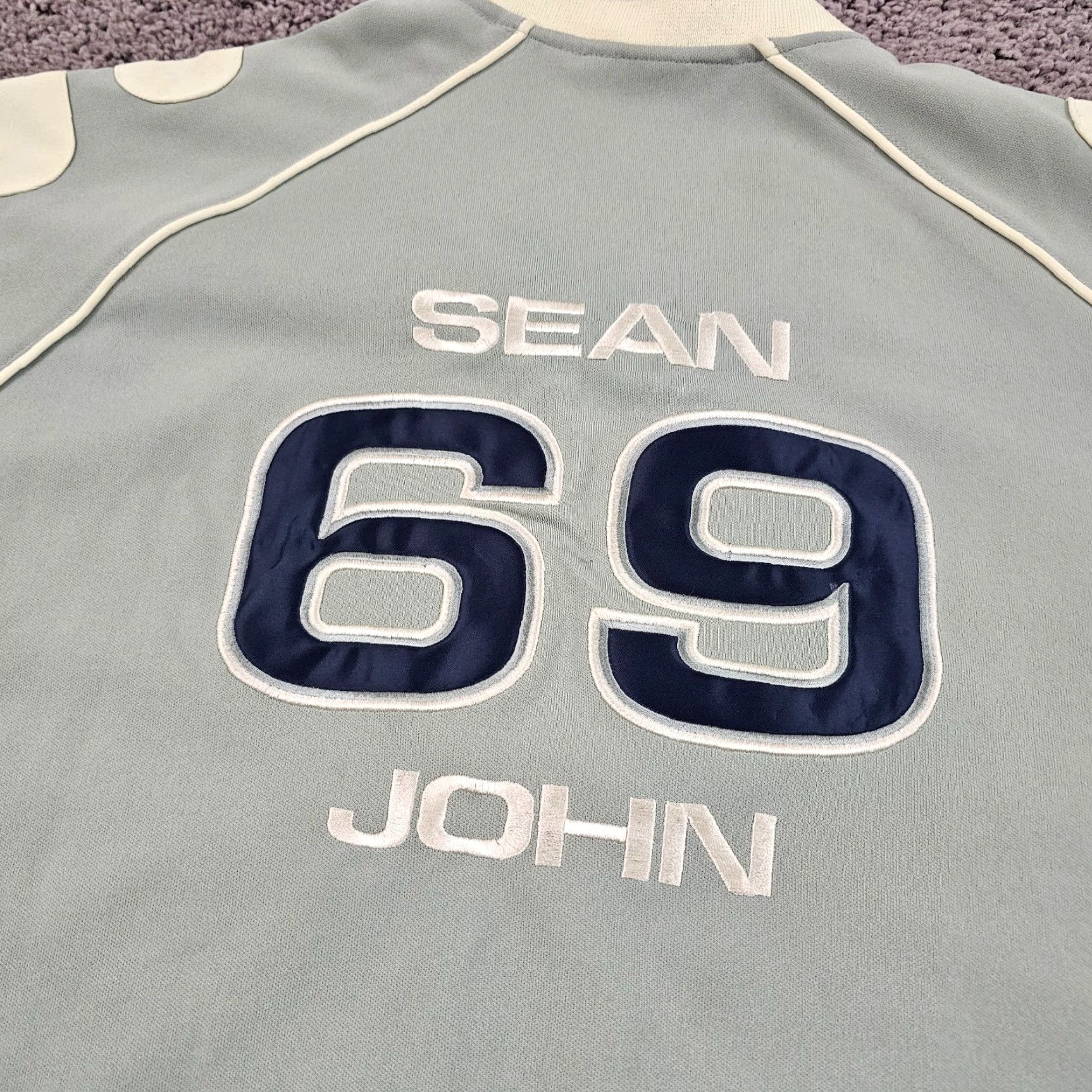 Sean John VINTAGE Sean John Jacket Men 2XL Gray Activewear Full Zip Baseball Y2K Hip Hop Size US XXL / EU 58 / 5 - 7 Thumbnail