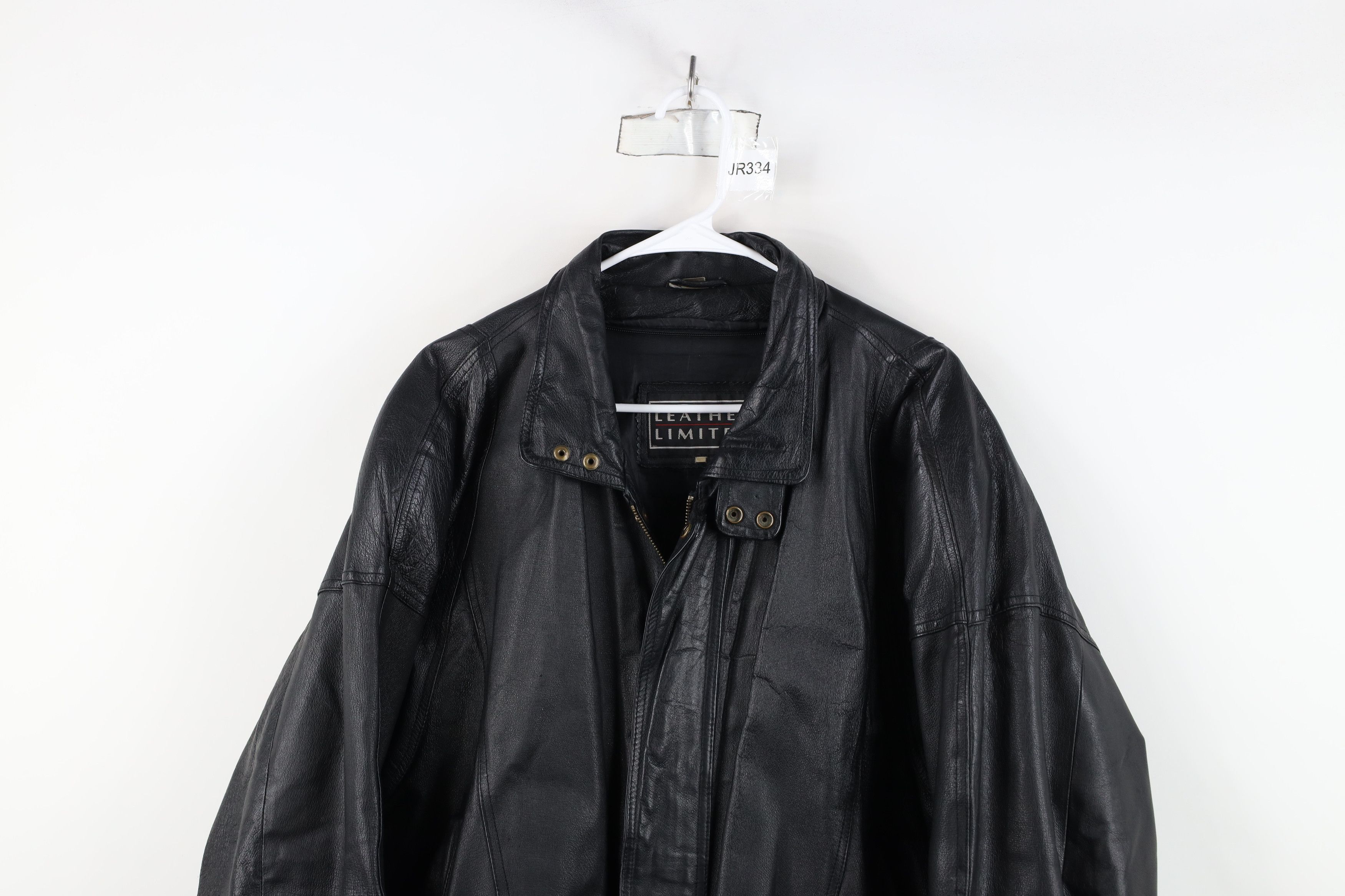 Vintage Vintage 90s Streetwear Leather Flight Bomber Jacket Black Size US L / EU 52-54 / 3 - 2 Thumbnail