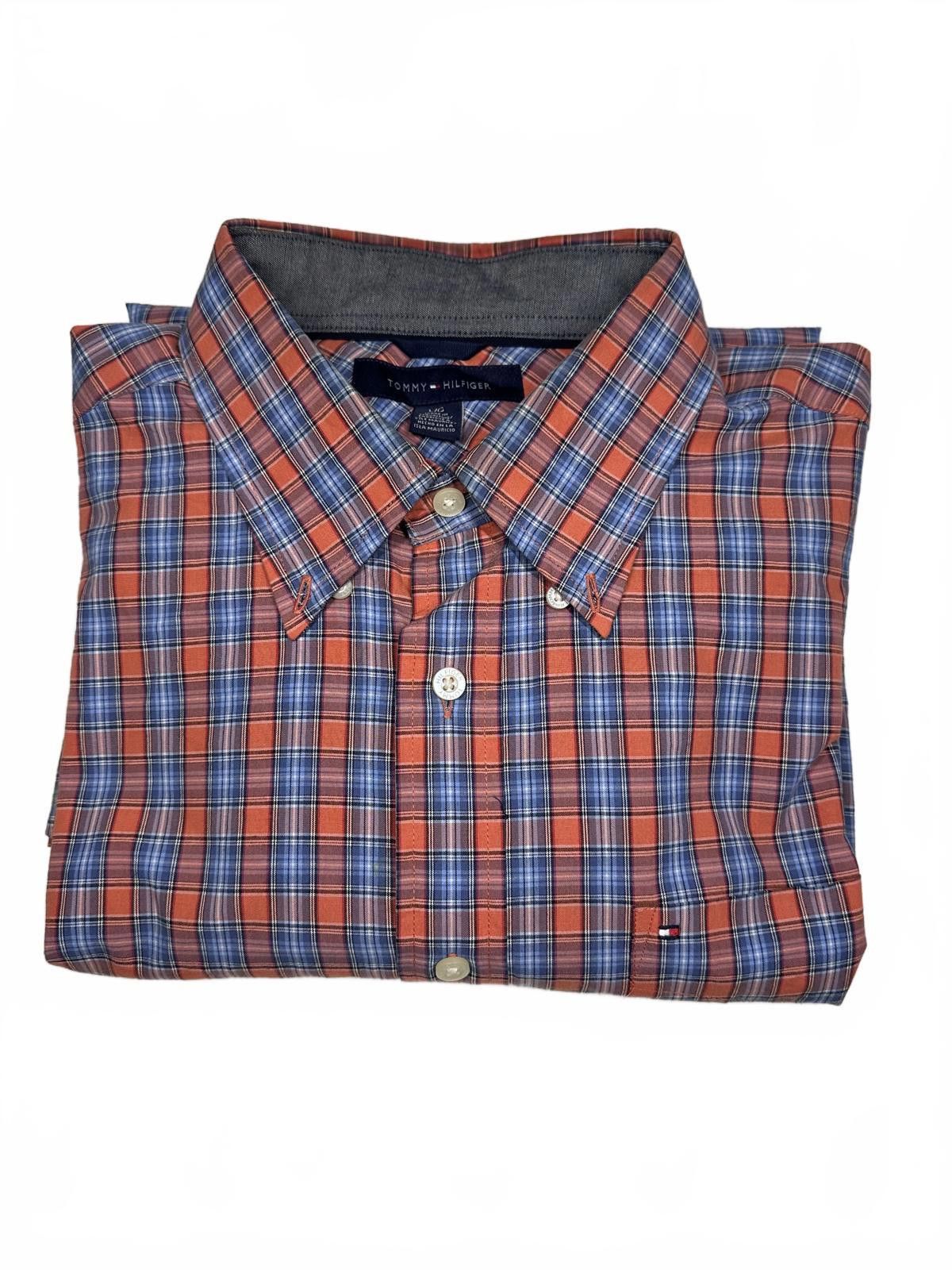 Tommy Hilfiger Plaid Long-Sleeve Shirt - Stylish and Comfortable Size US L / EU 52-54 / 3 - 6 Thumbnail