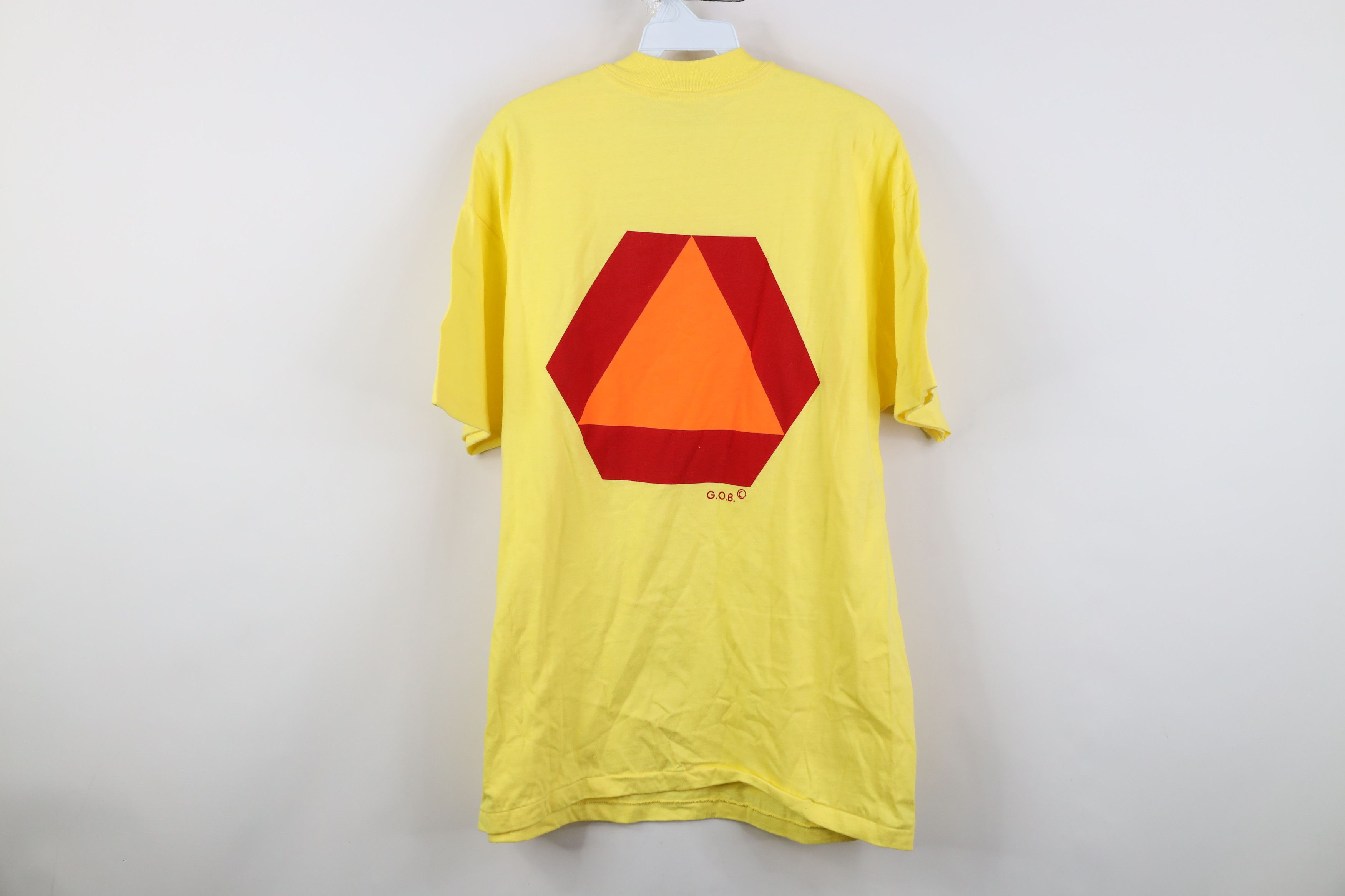 Vintage Vintage 80s 90s Streetwear Vehicle Sign T-Shirt Yellow USA Size US L / EU 52-54 / 3 - 12 Thumbnail