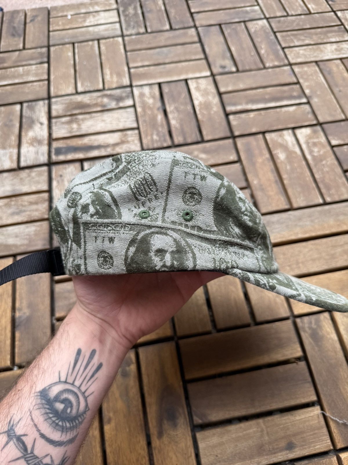 Supreme Supreme Dollar Bill Camp Cap - Olive (FW17) Size ONE SIZE - 3 Thumbnail