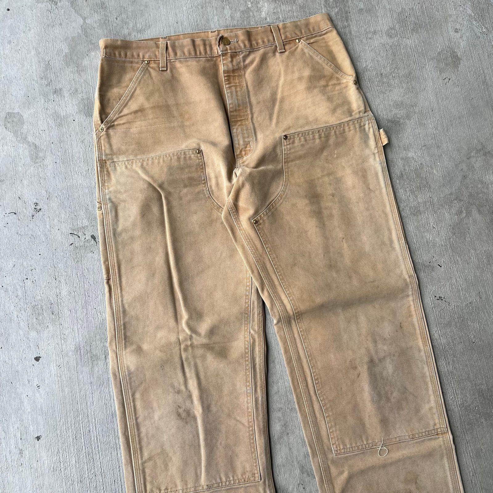 Carhartt × Vintage Carhartt brown double knee work wear carpenter pants Size US 36 / EU 52 - 2 Thumbnail