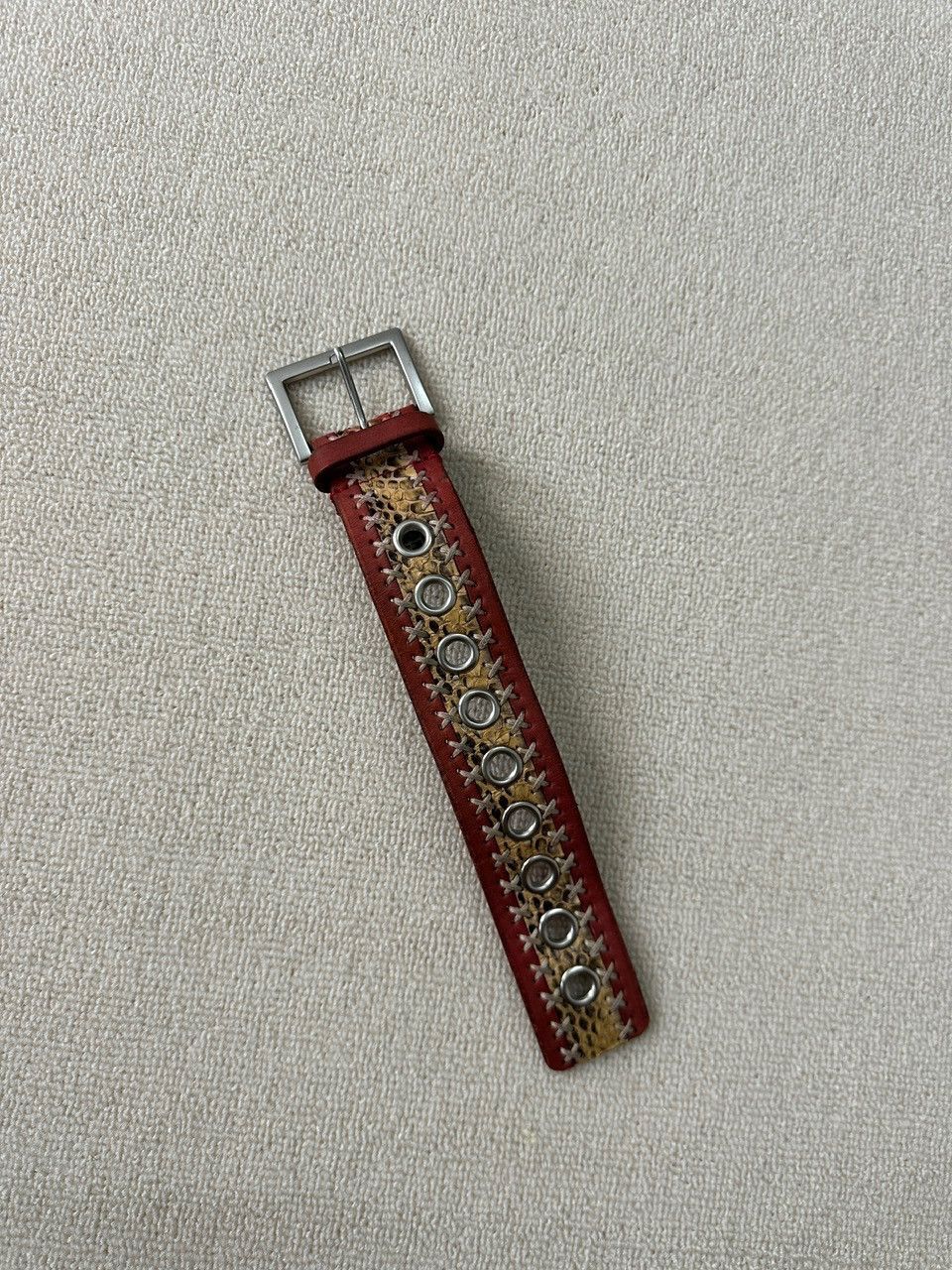 Japanese Brand × Tornado Mart 2000s Tornado Mart Snake Skin Bracelet Size ONE SIZE - 1 Thumbnail