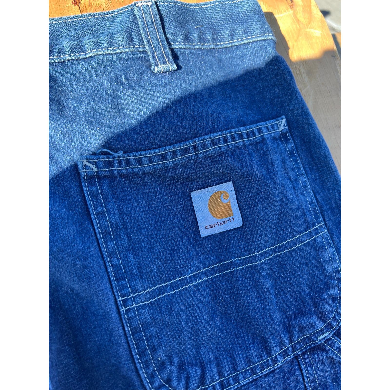 Carhartt Carhartt Jeans 34x 32 Blue Denim Carpenter Dungaree distress Size US 34 / EU 50 - 10 Thumbnail