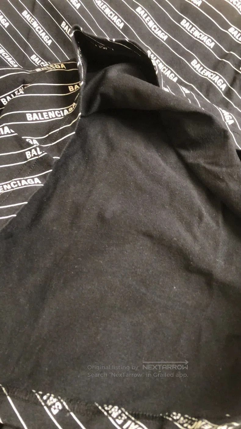 Balenciaga Balenciaga Black Logo Print Short Sleeve Tee. Size US L / EU 52-54 / 3 - 8 Thumbnail