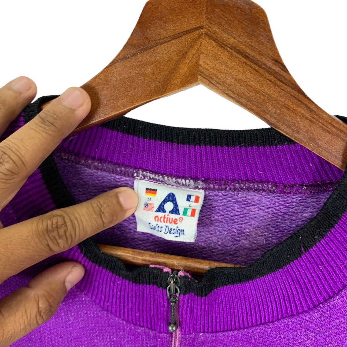 Vintage VINTAGE SKIWEAR ACTIVE SNOW SHOW HALF ZIP SWEATER Size US M / EU 48-50 / 2 - 6 Thumbnail