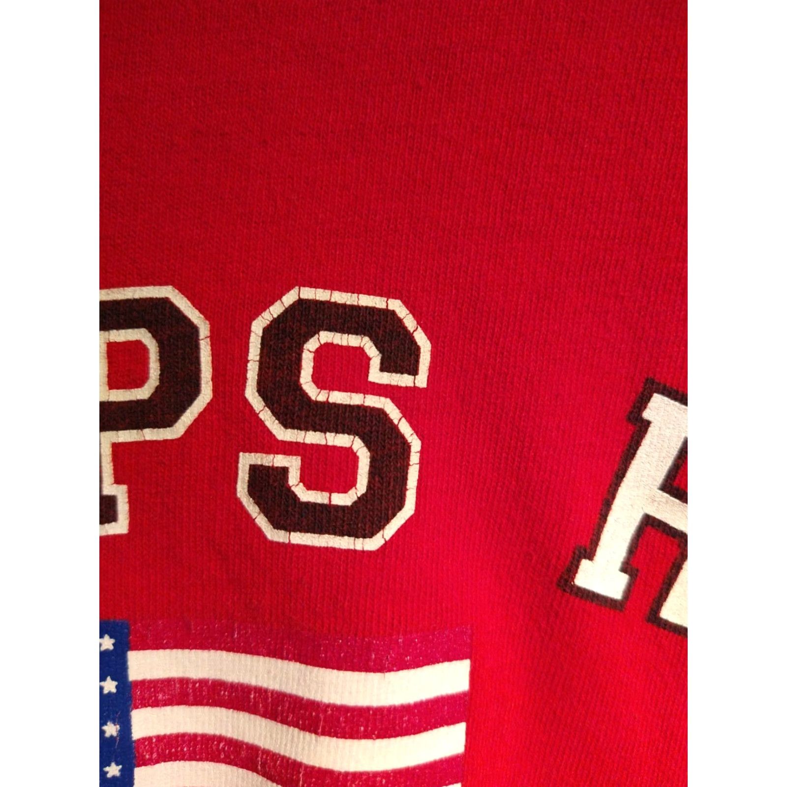 Chaps VINTAGE Chaps Ralph Lauren Made In USA T Shirt 2XL Grail Red Short Sleeve Graphic Tee Mens Size US XXL / EU 58 / 5 - 4 Thumbnail